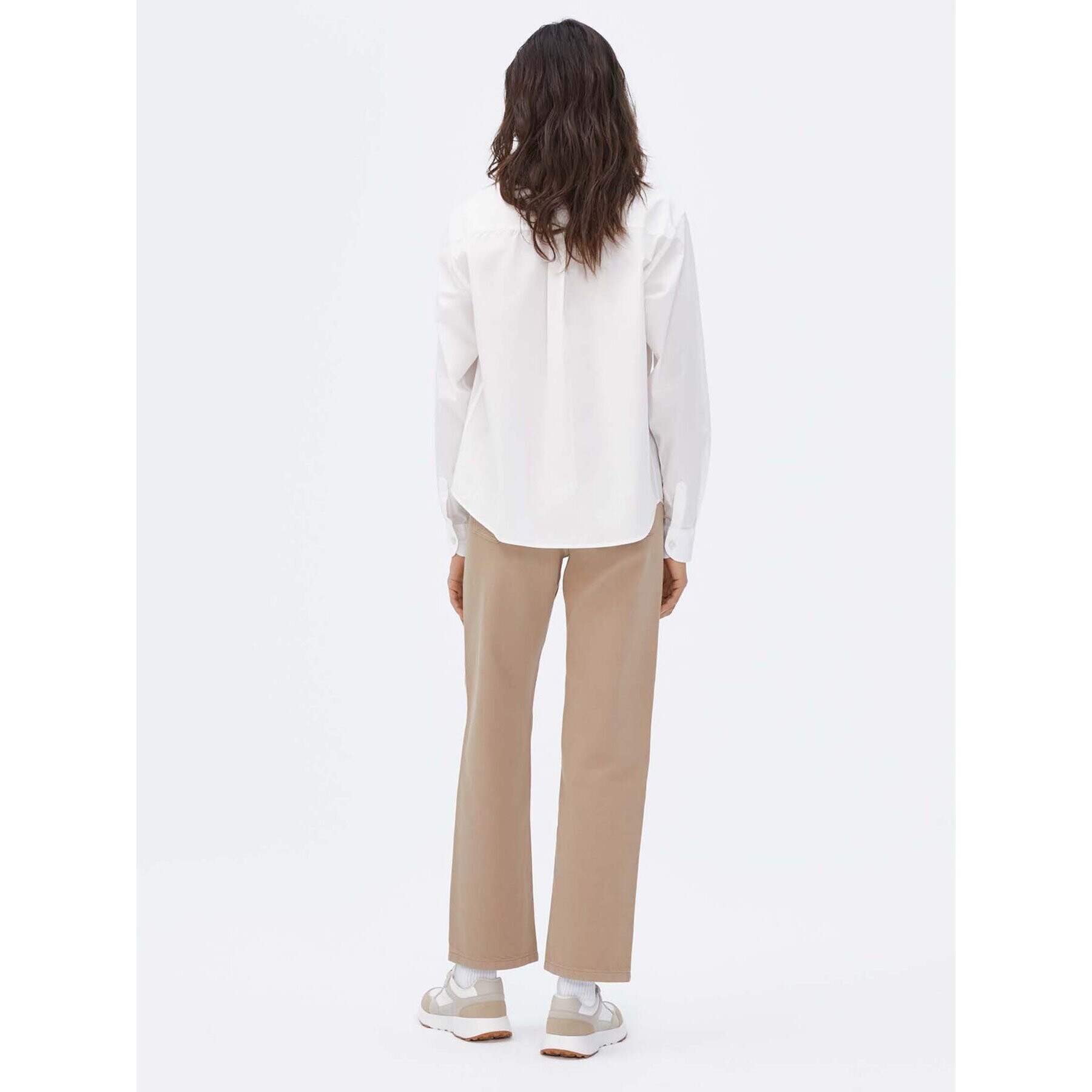 Americanos Риза Unisex Memphis Бял Relaxed Fit - Pepit.bg