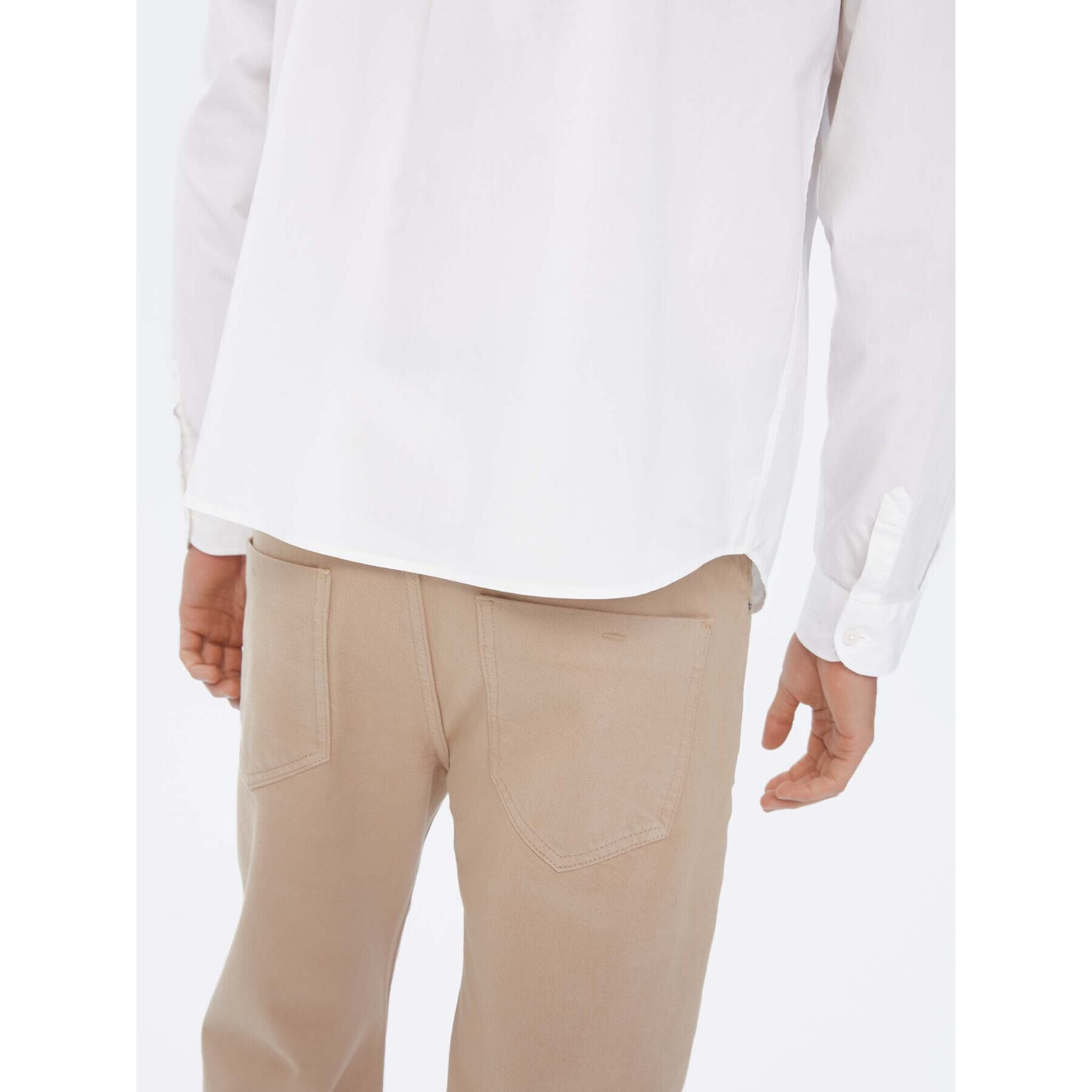 Americanos Риза Unisex Memphis Бял Relaxed Fit - Pepit.bg