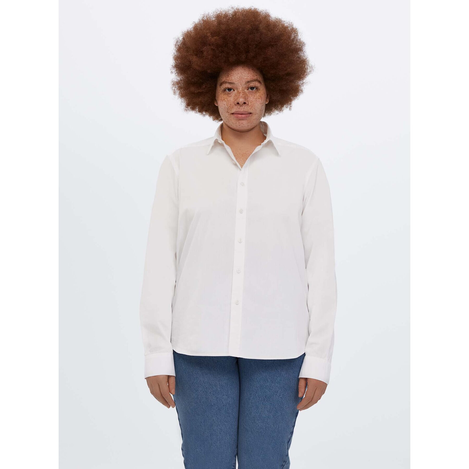 Americanos Риза Unisex Memphis Бял Relaxed Fit - Pepit.bg