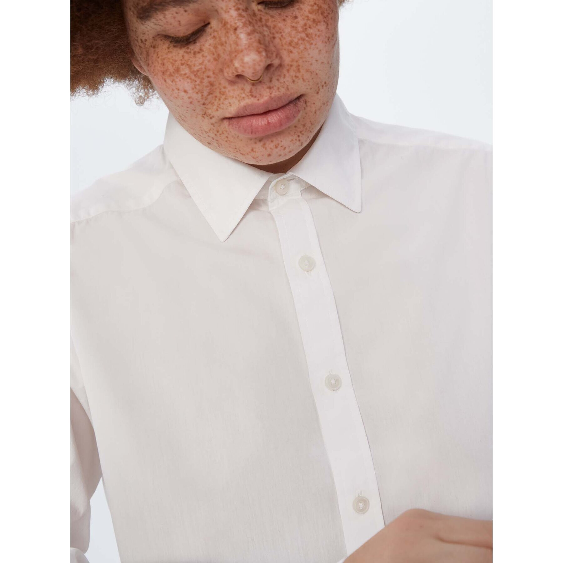 Americanos Риза Unisex Memphis Бял Relaxed Fit - Pepit.bg