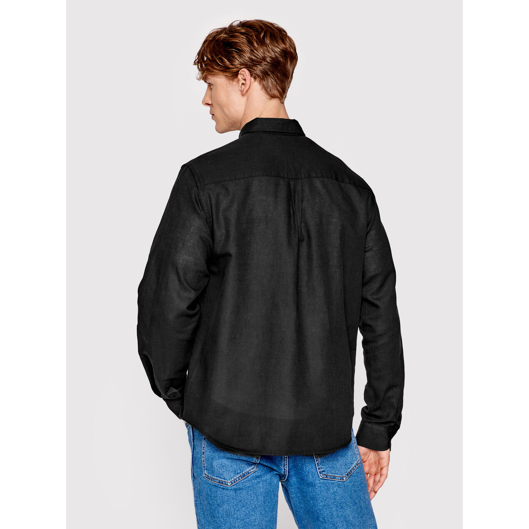 Americanos Риза Unisex Mendoza Черен Regular Fit - Pepit.bg