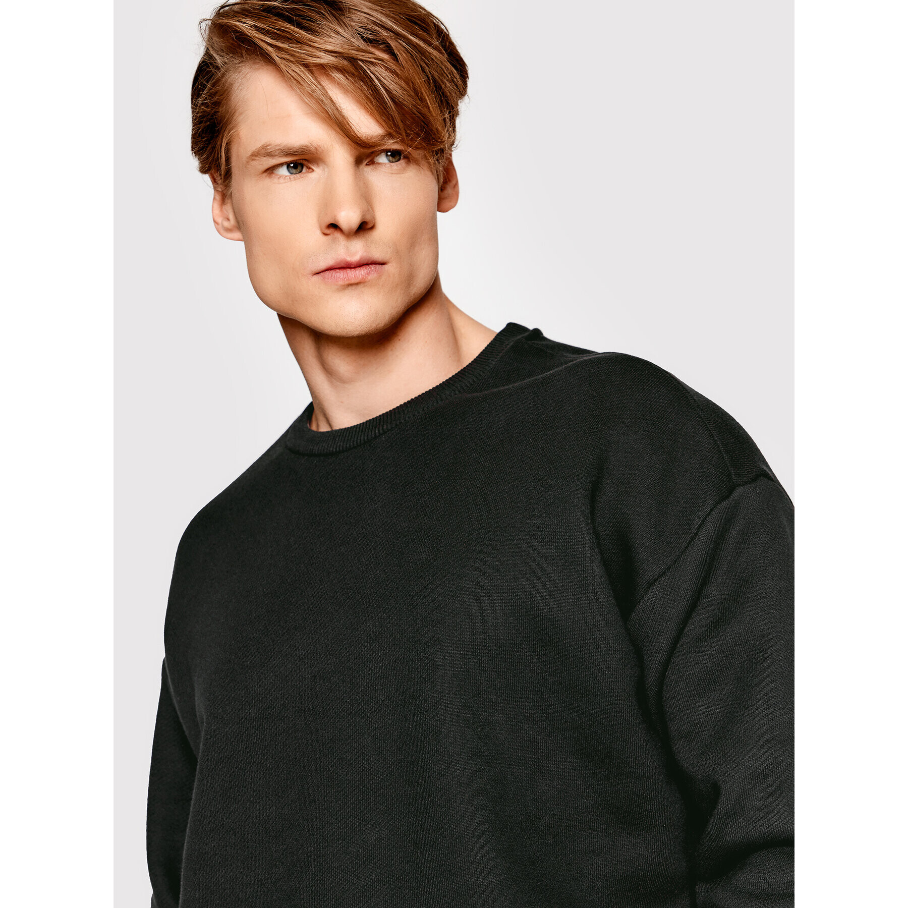 Americanos Суитшърт Unisex Portland Crewneck Черен Relaxed Fit - Pepit.bg