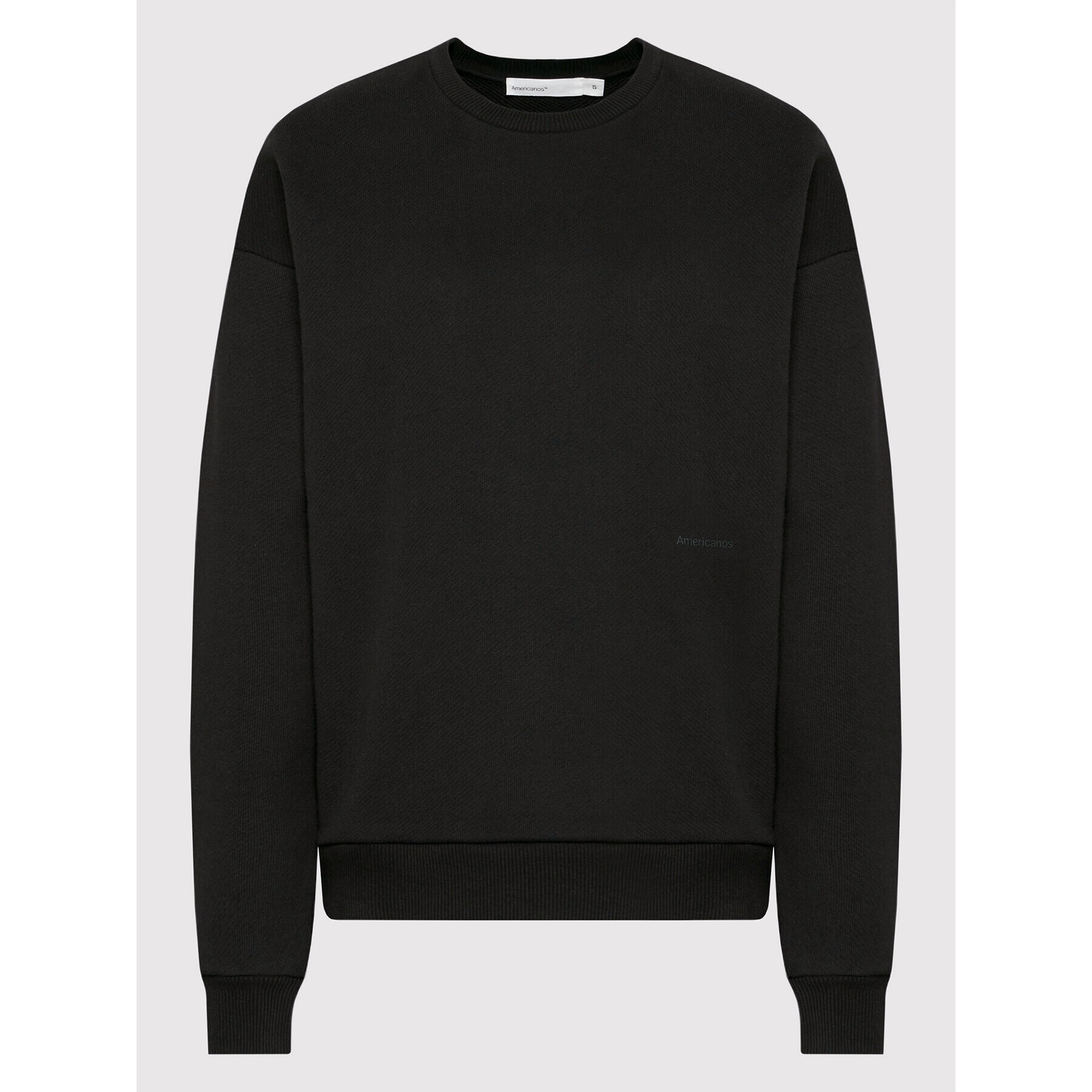 Americanos Суитшърт Unisex Portland Crewneck Черен Relaxed Fit - Pepit.bg