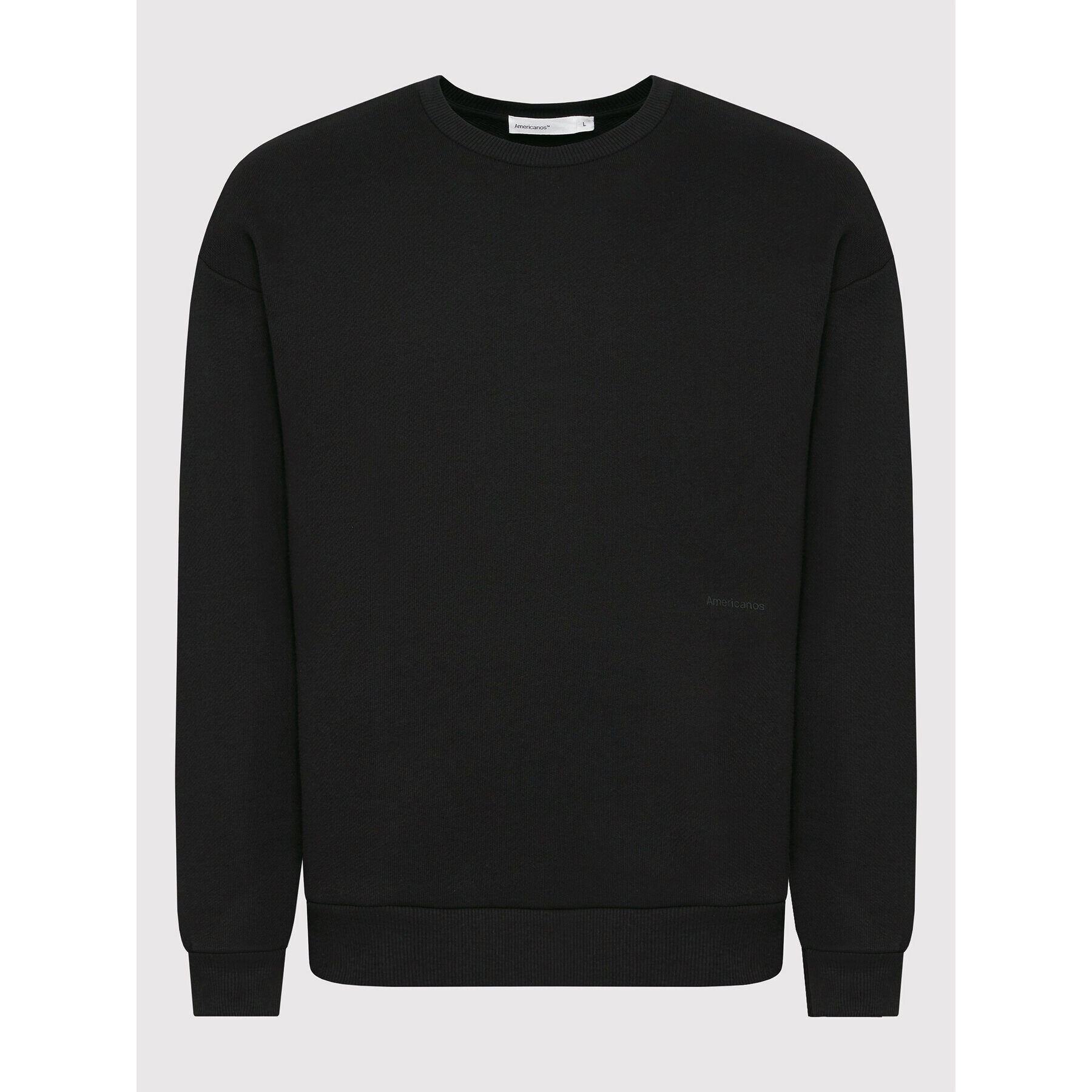 Americanos Суитшърт Unisex Portland Crewneck Черен Relaxed Fit - Pepit.bg