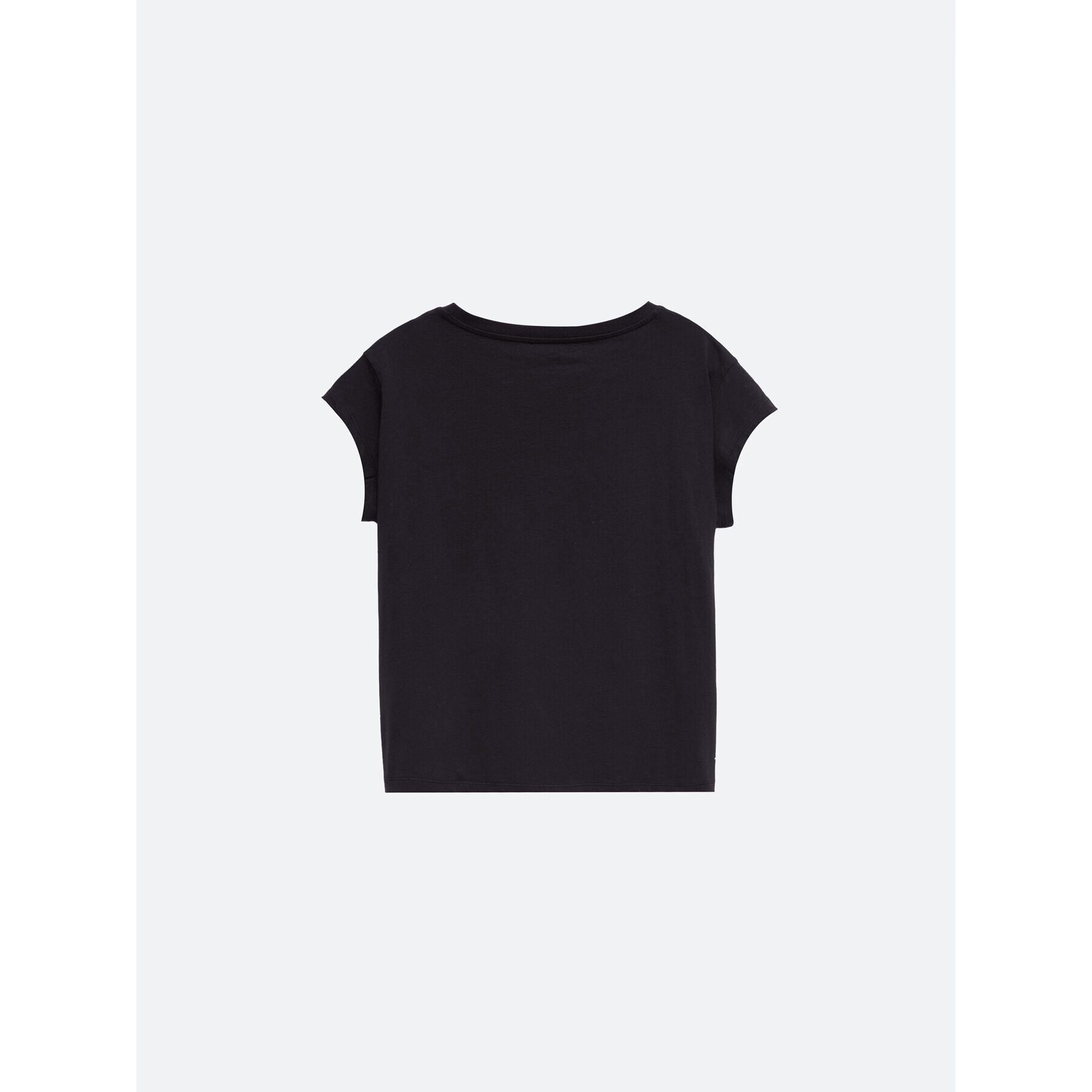 Americanos Тишърт Houston AM22TSD002-01 Черен Relaxed Fit - Pepit.bg