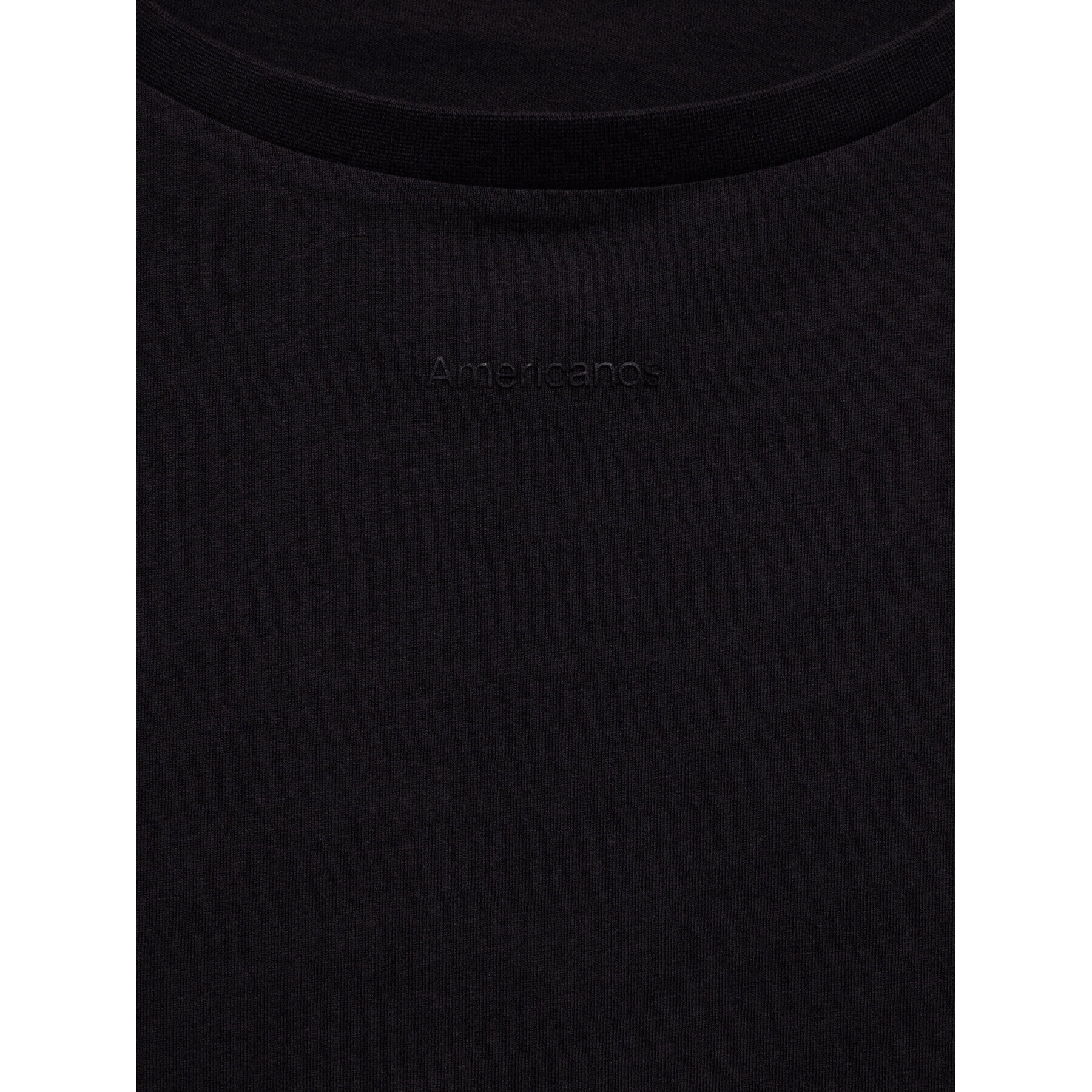 Americanos Тишърт Houston AM22TSD002-01 Черен Relaxed Fit - Pepit.bg