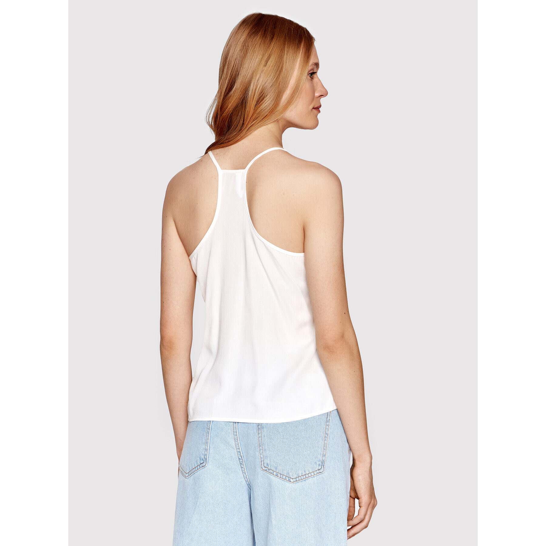 Americanos топ Havana Бял Relaxed Fit - Pepit.bg