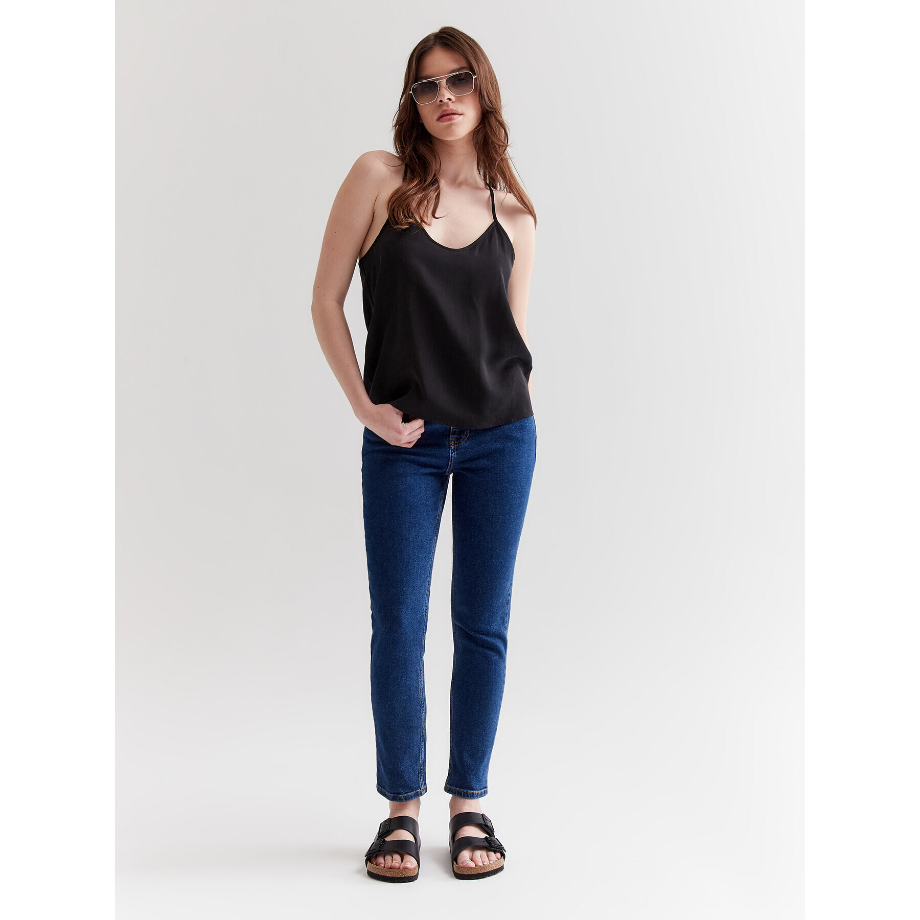 Americanos топ Havana Черен Relaxed Fit - Pepit.bg