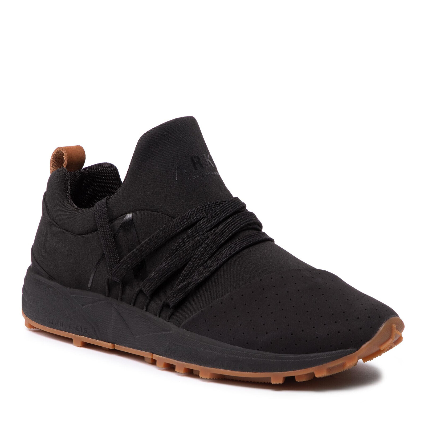 ARKK Copenhagen Сникърси Raven Nubuck S-E15 Vibram CR1408-0099-W Черен - Pepit.bg