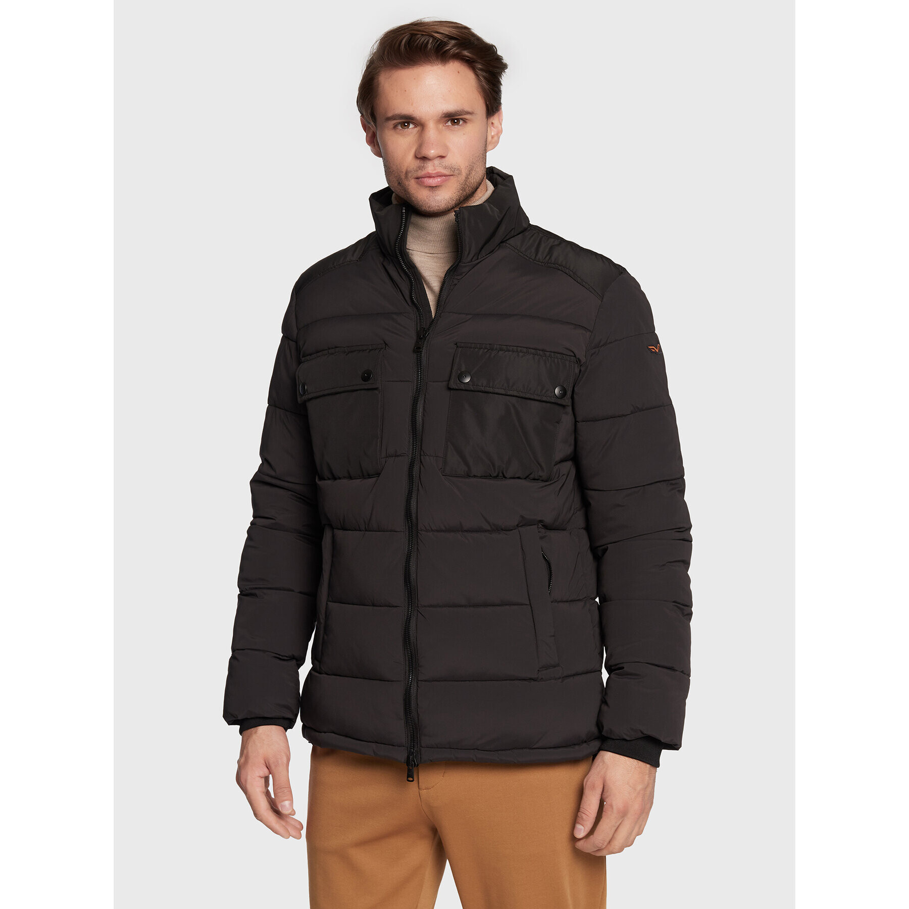 Armata di Mare Пухено яке 5332593 Черен Regular Fit - Pepit.bg