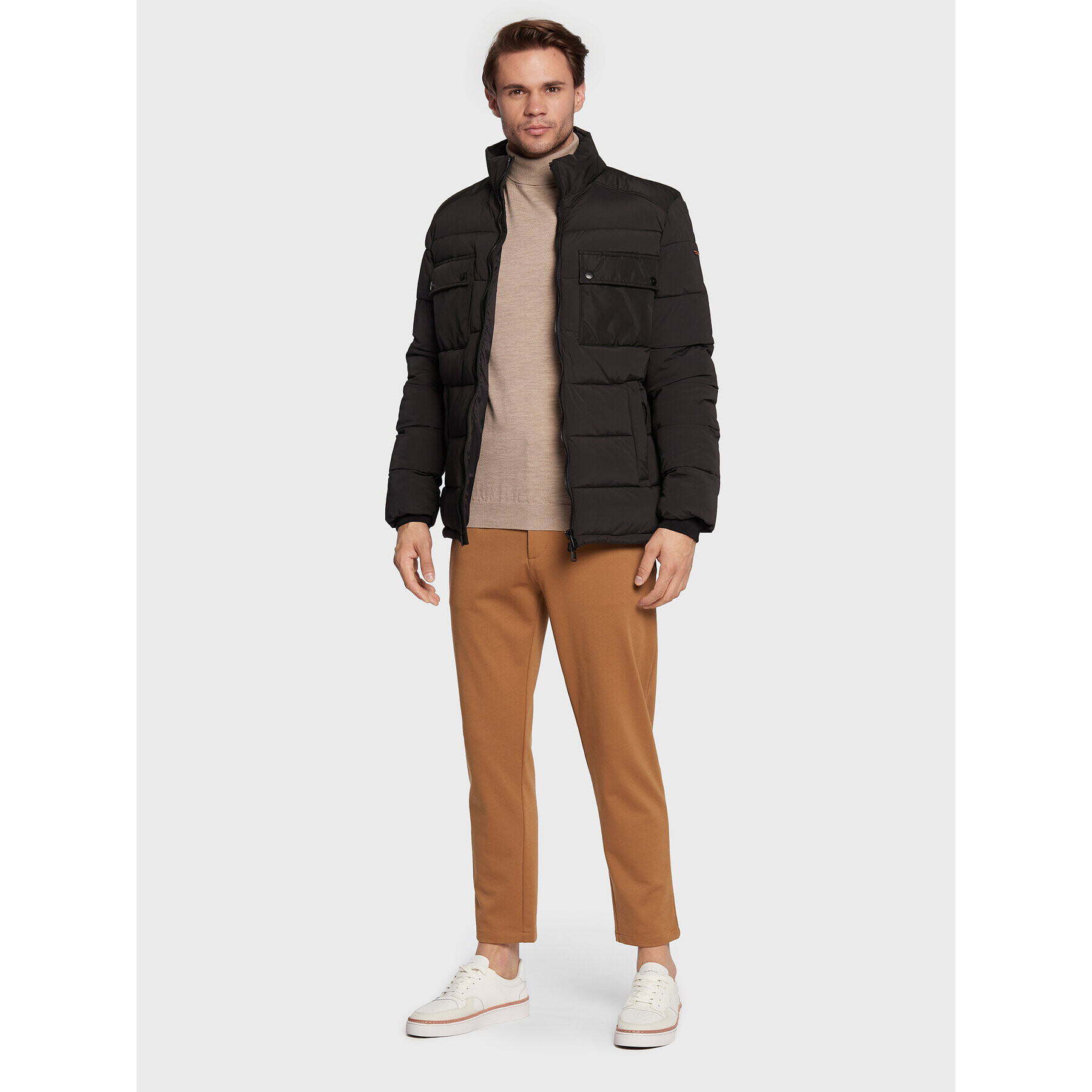 Armata di Mare Пухено яке 5332593 Черен Regular Fit - Pepit.bg
