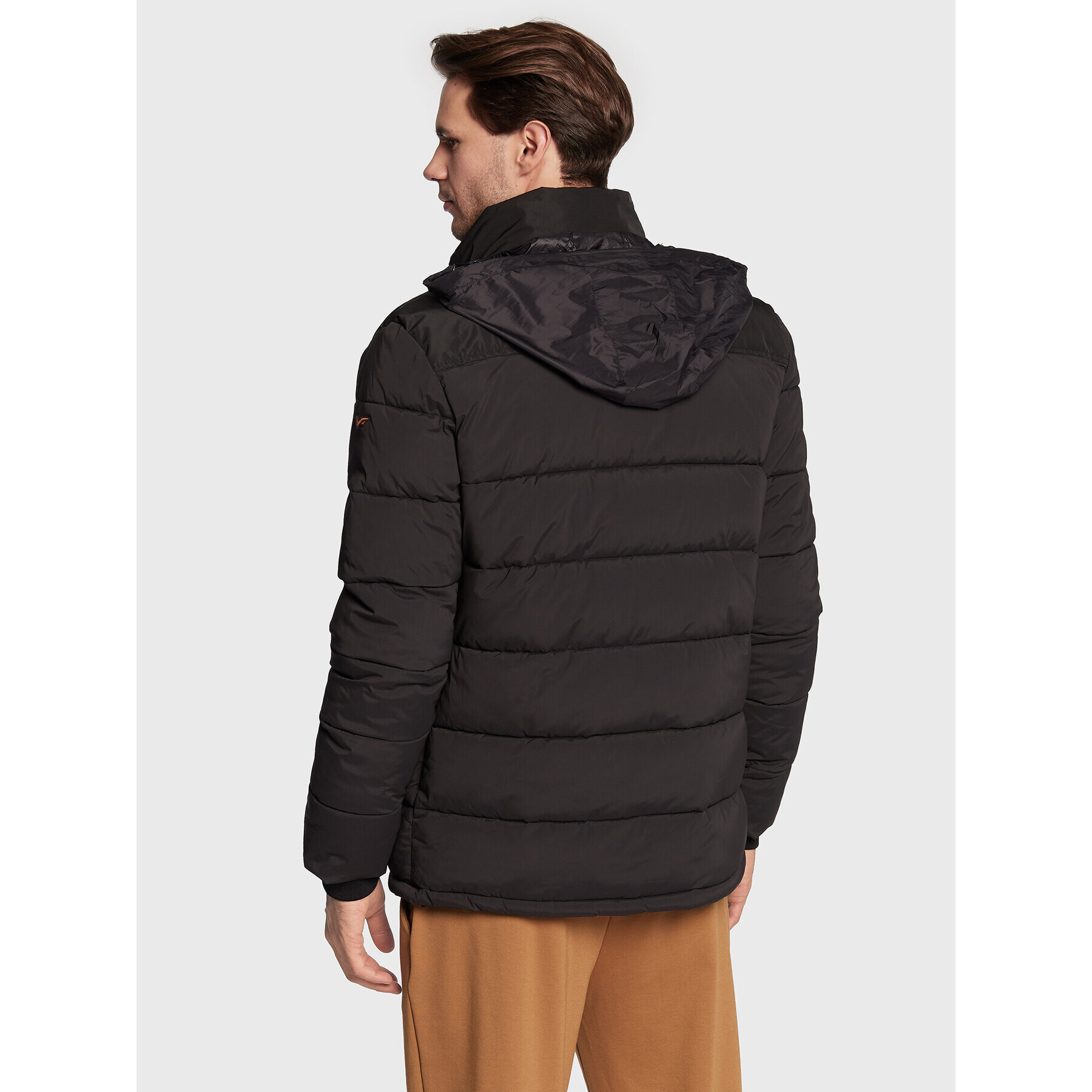 Armata di Mare Пухено яке 5332593 Черен Regular Fit - Pepit.bg