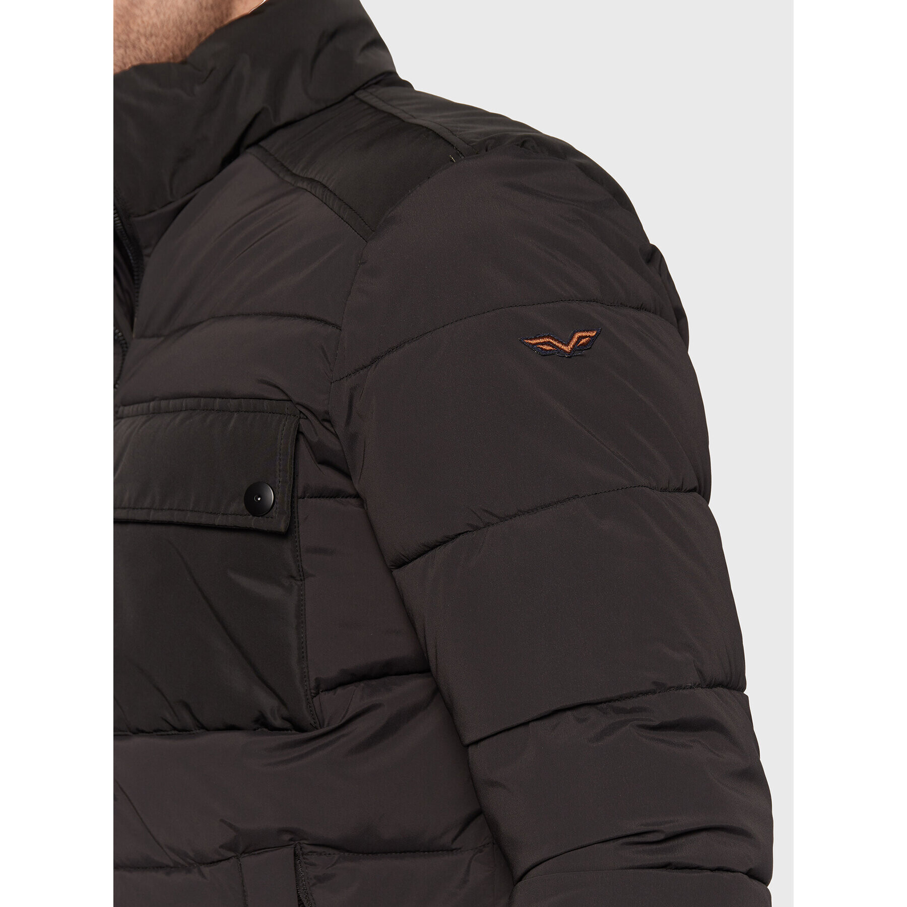 Armata di Mare Пухено яке 5332593 Черен Regular Fit - Pepit.bg