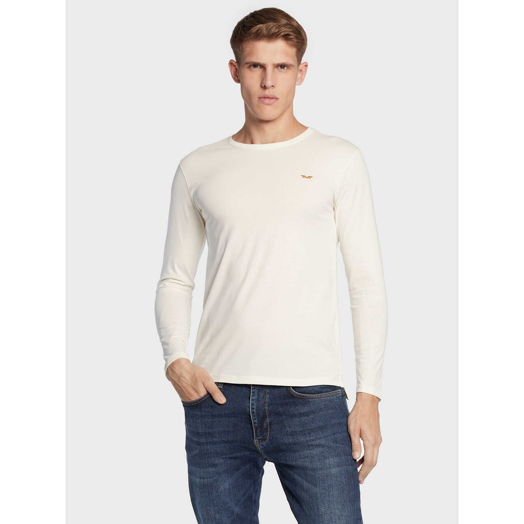 Armata di Mare Тениска с дълъг ръкав 5351097 Бял Regular Fit - Pepit.bg