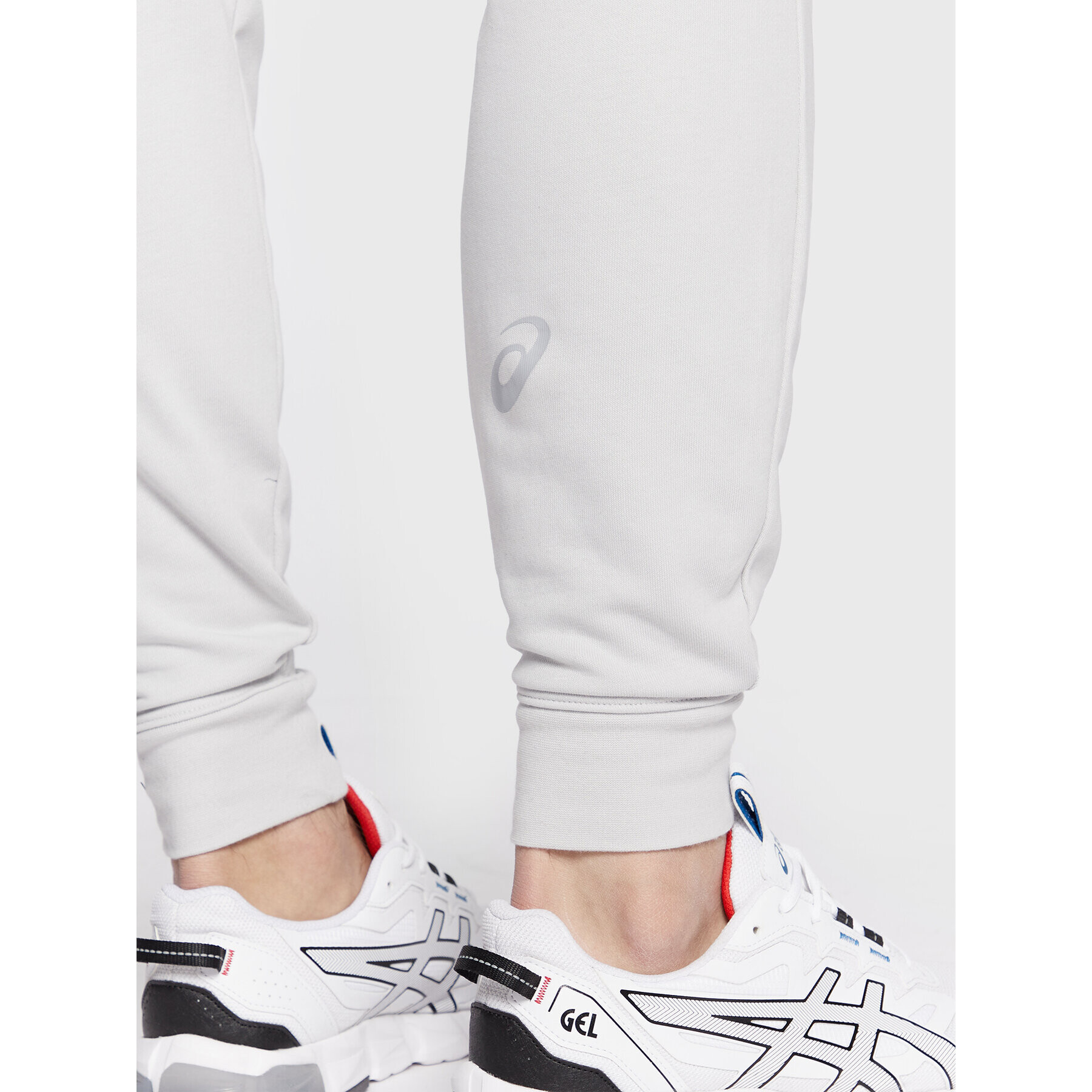 Asics Долнище анцуг Big Logo 2031A977 Сив Slim Fit - Pepit.bg