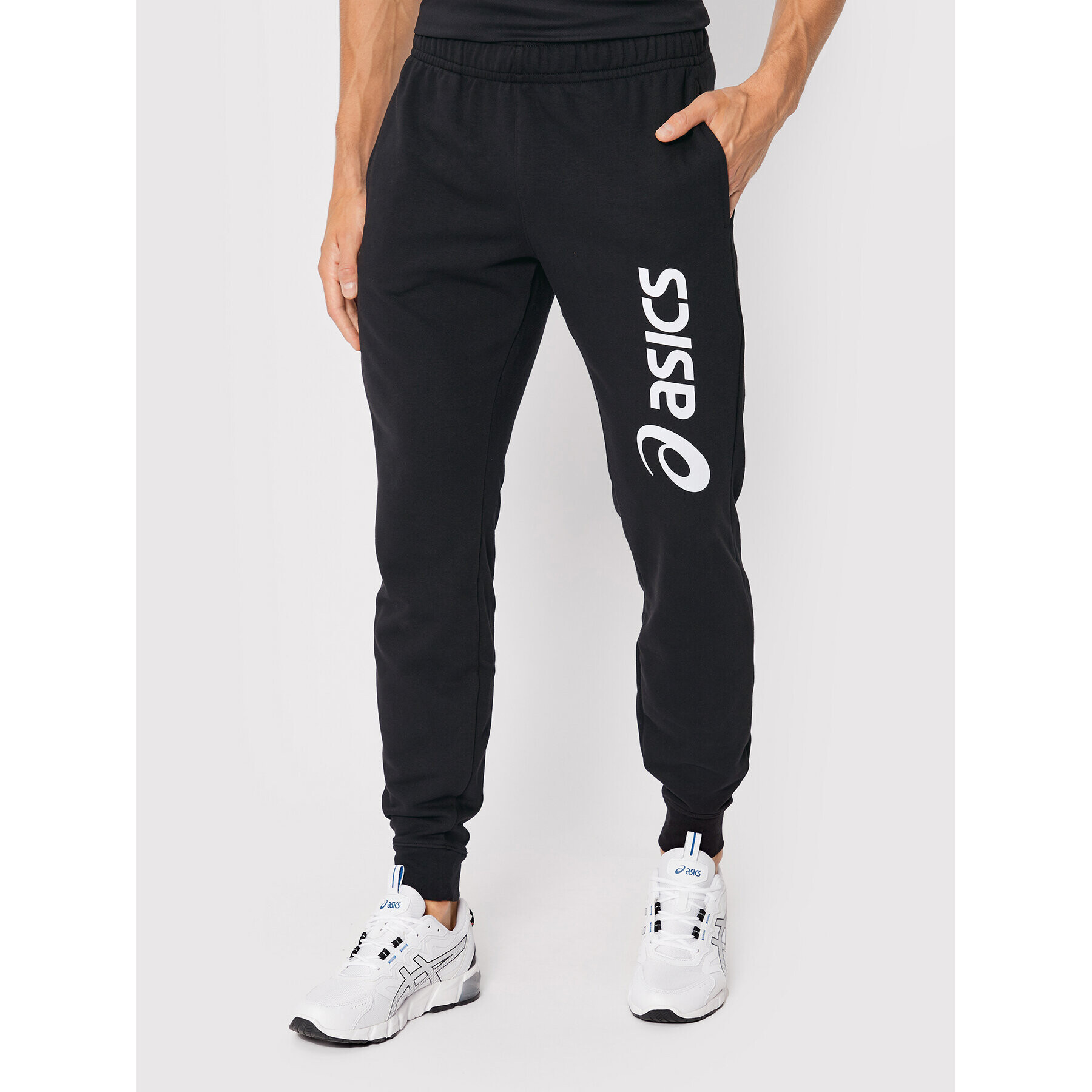 Asics Долнище анцуг Big Logo 2031A977 Черен Slim Fit - Pepit.bg