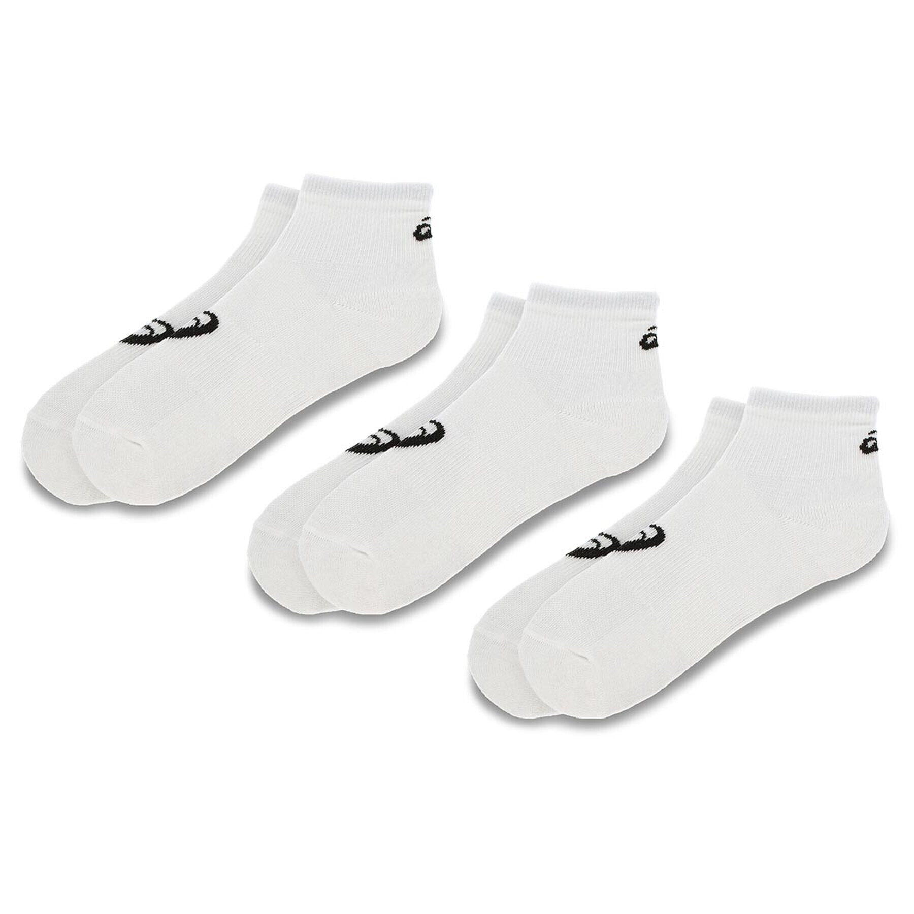 Asics Комплект 3 чифта къси чорапи унисекс 3PPK Quarter Sock 155205 Бял - Pepit.bg