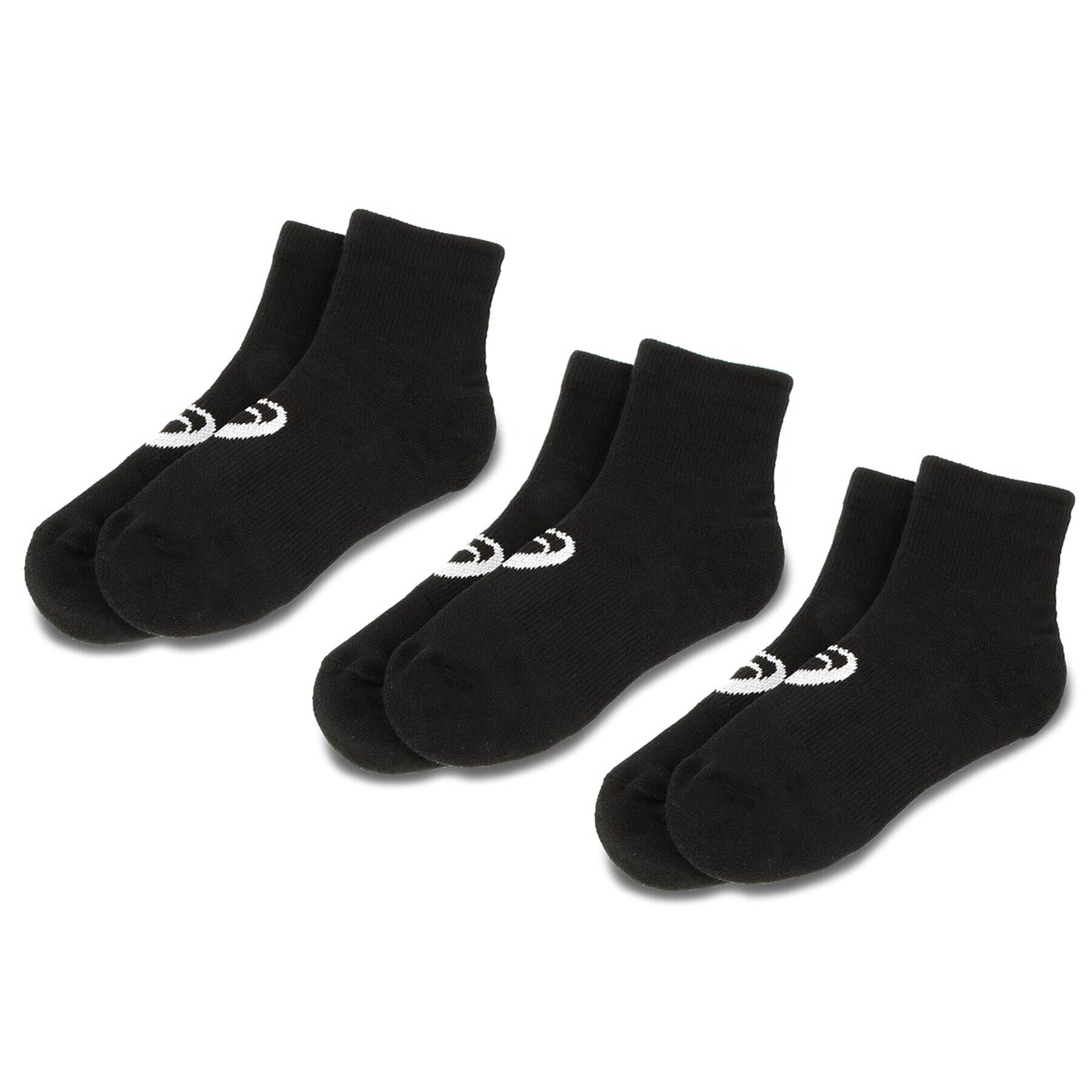 Asics Комплект 3 чифта къси чорапи унисекс 3PPK Quarter Sock 155205 Черен - Pepit.bg