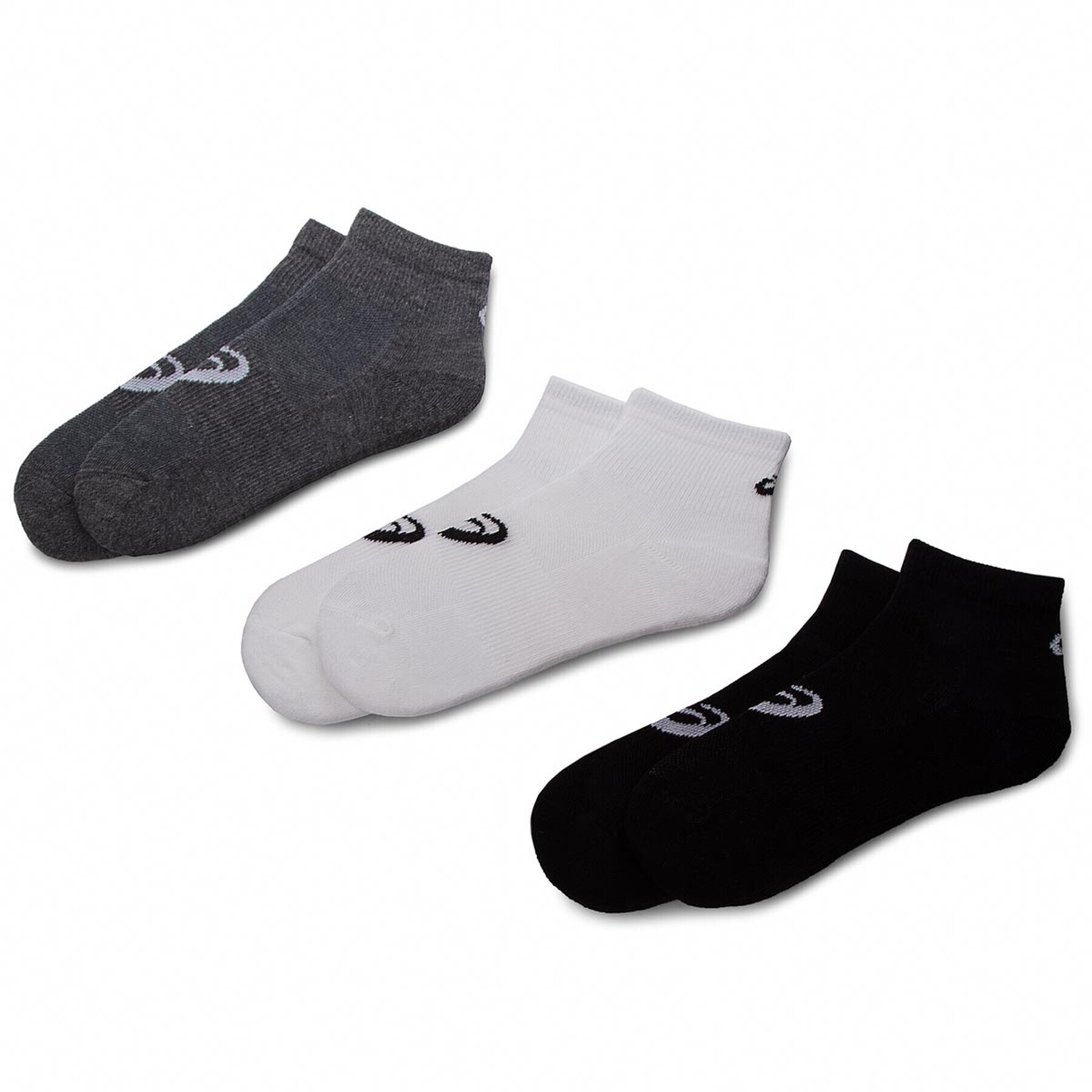 Asics Комплект 3 чифта къси чорапи унисекс 3PPK Quarter Sock 155205 Сив - Pepit.bg