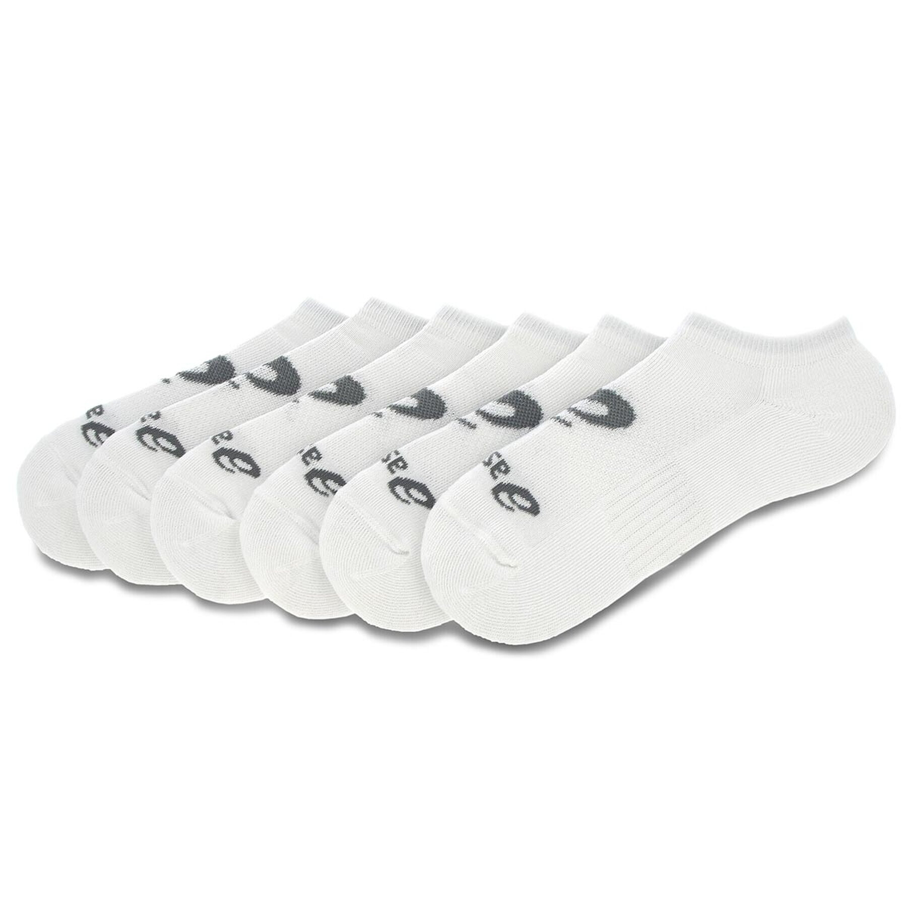 Asics Комплект 6 чифта къси чорапи унисекс 6PPK Invisible Sock 135523V2 Бял - Pepit.bg