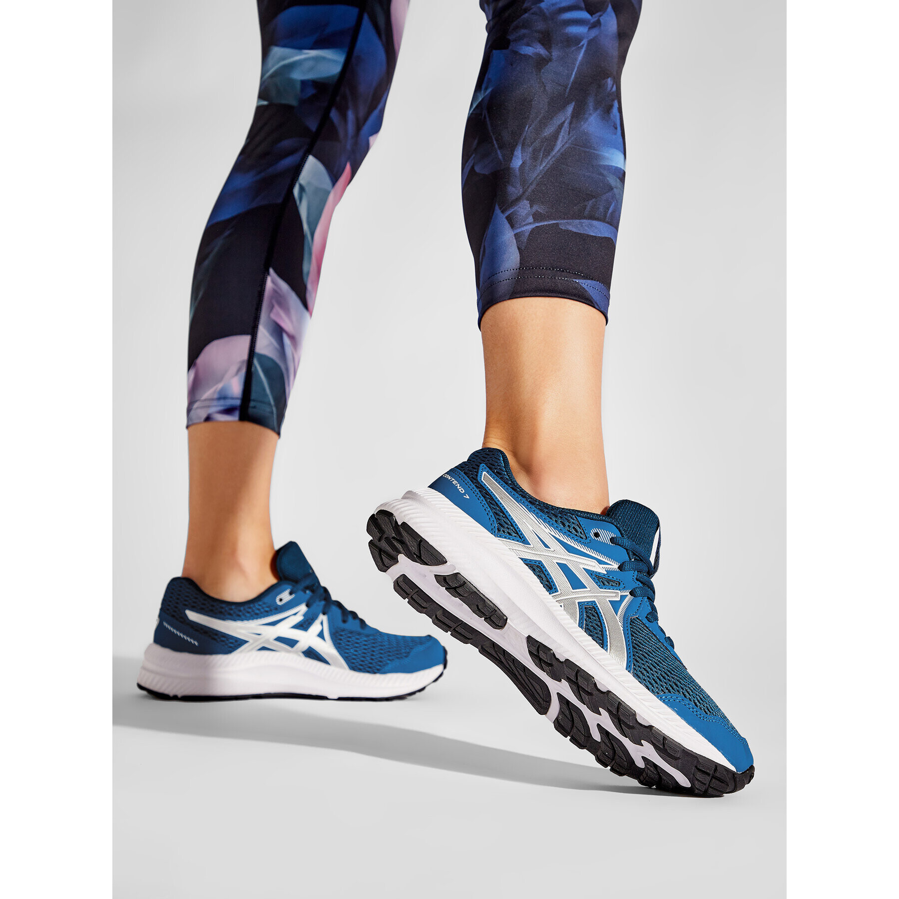 Asics Обувки Contend 7 Gs 1014A192 Син - Pepit.bg