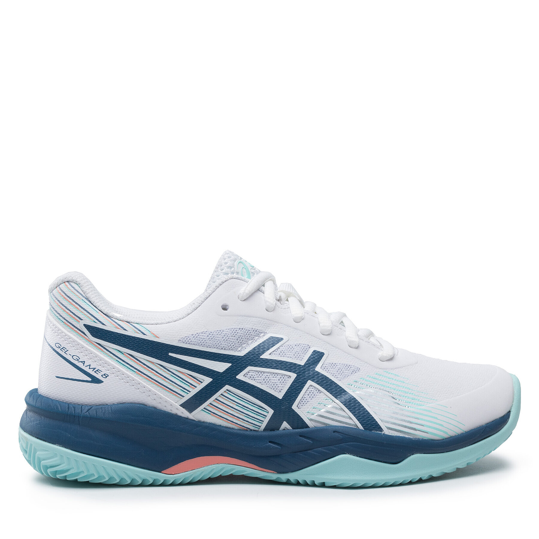 Asics Обувки Gel-Game 8 Clay/Oc 1042A151 Бял - Pepit.bg