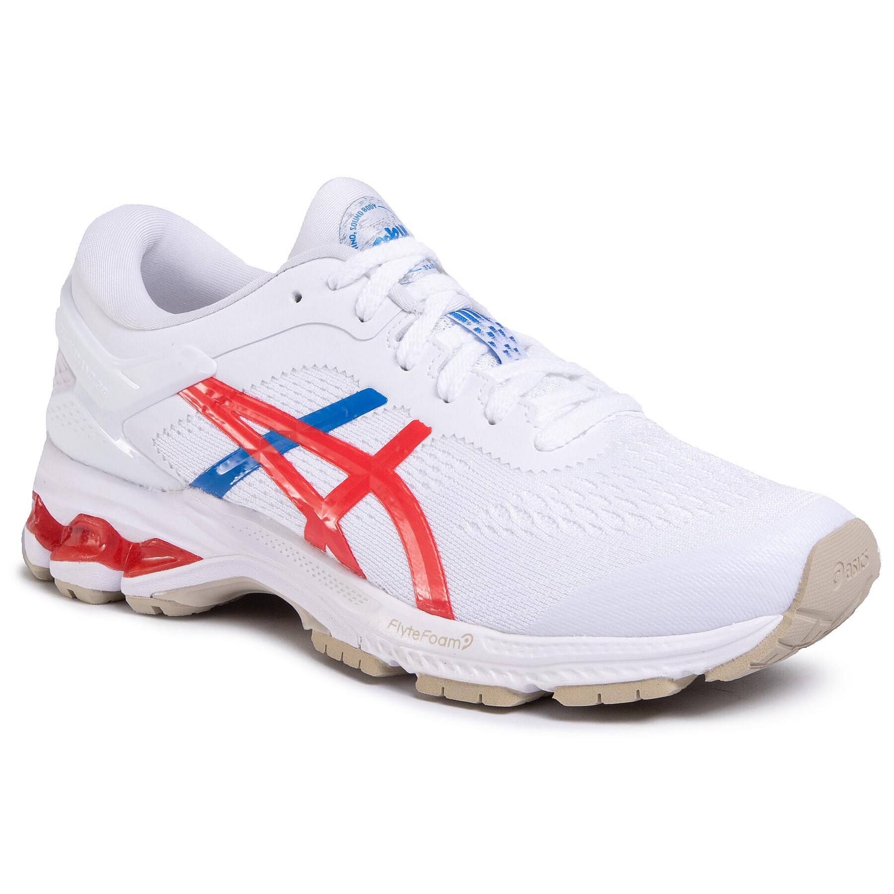 Asics Обувки Gel-Kayano 26 1012A654 Бял - Pepit.bg