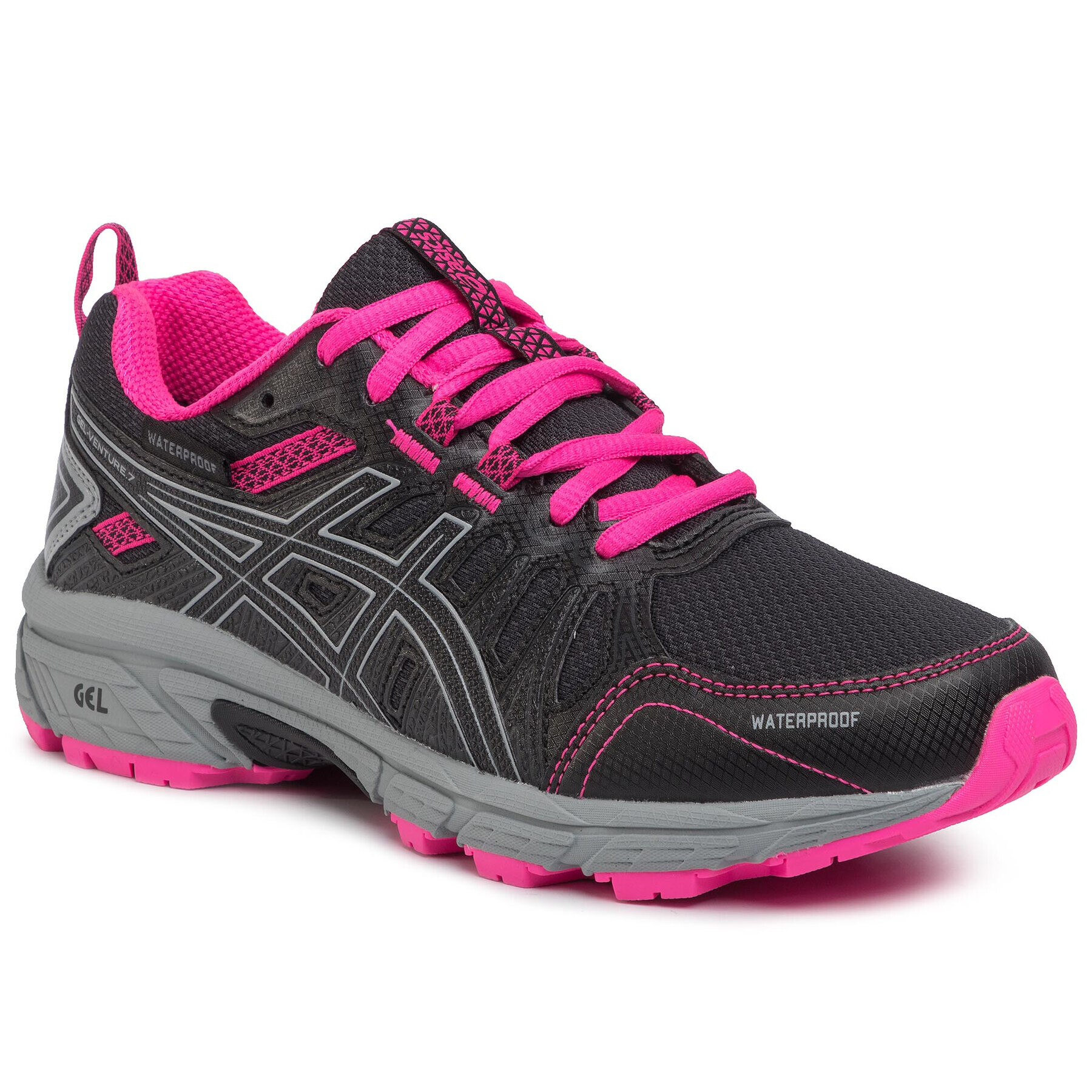 Asics Обувки Gel-Venture 7 Gs Wp 1014A078 Черен - Pepit.bg