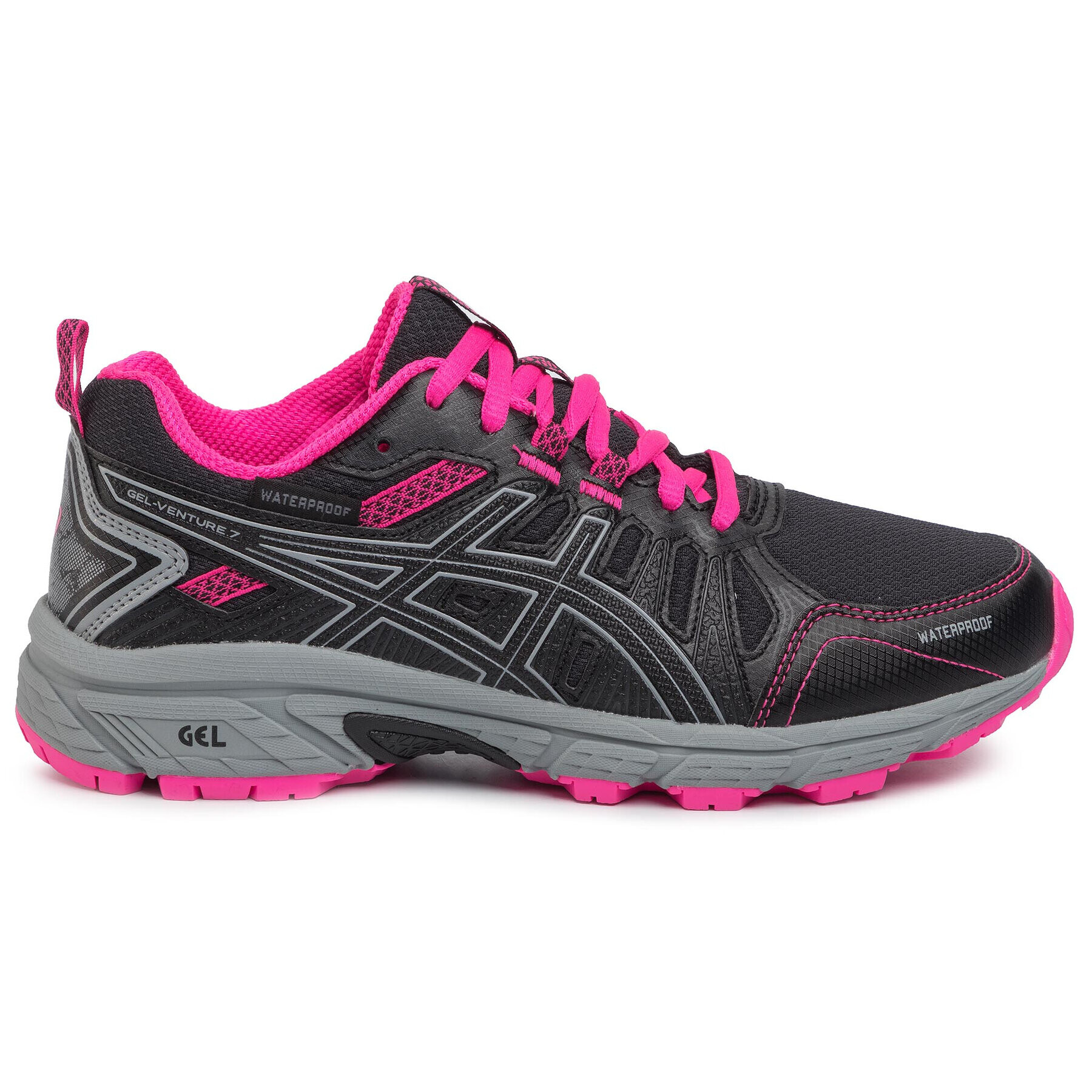 Asics Обувки Gel-Venture 7 Gs Wp 1014A078 Черен - Pepit.bg