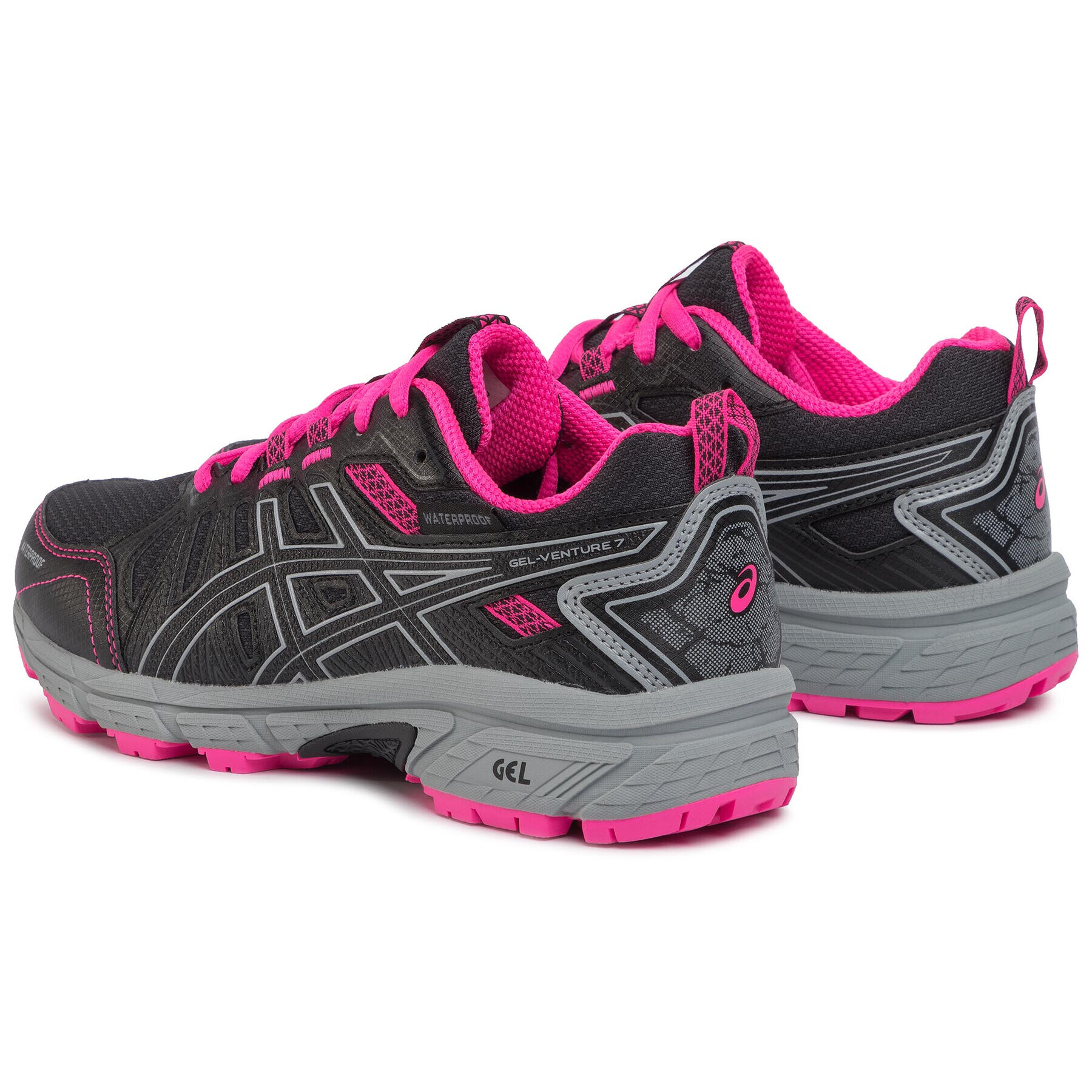 Asics Обувки Gel-Venture 7 Gs Wp 1014A078 Черен - Pepit.bg