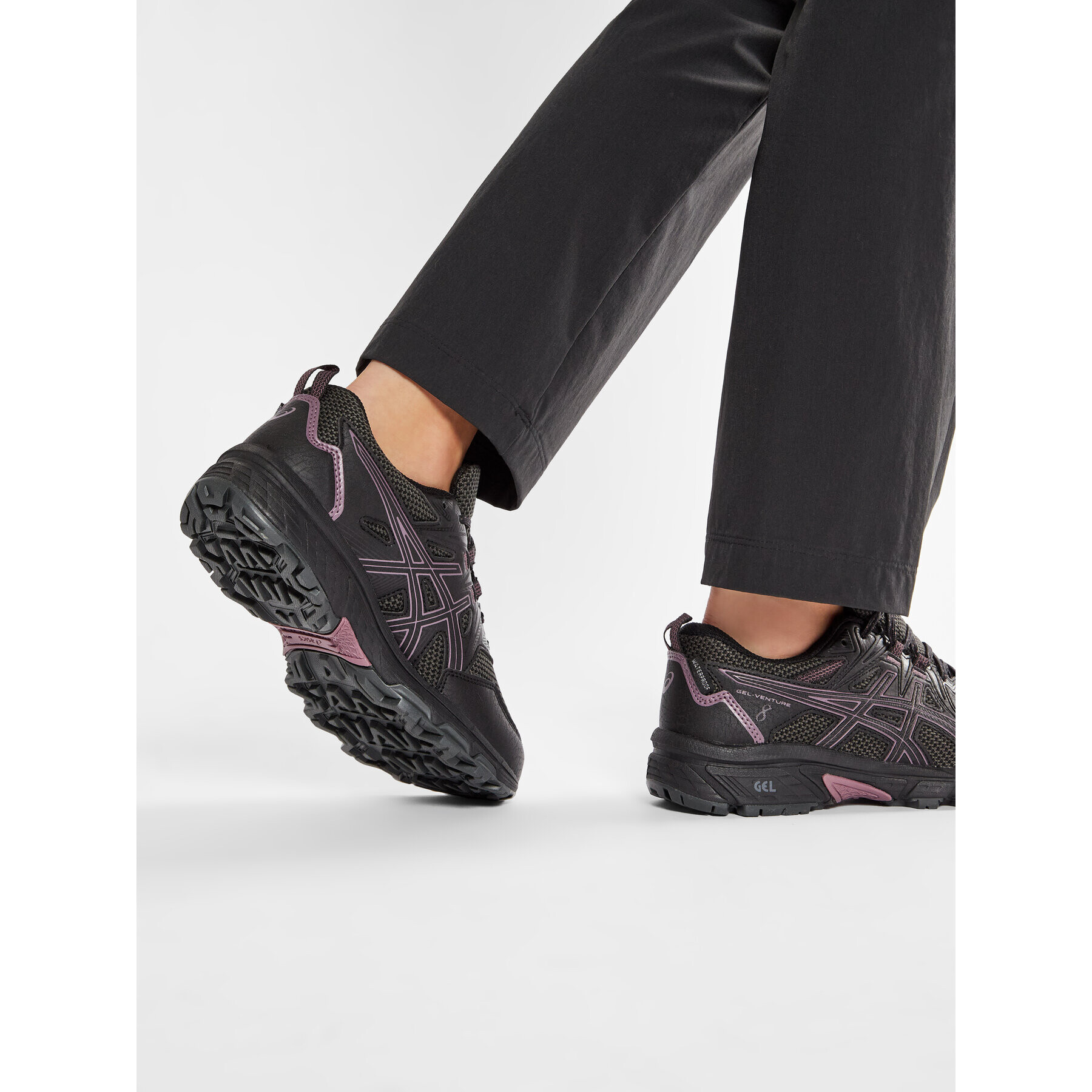 Asics Обувки Gel-Venture 8 Waterproof 1012A707 Черен - Pepit.bg