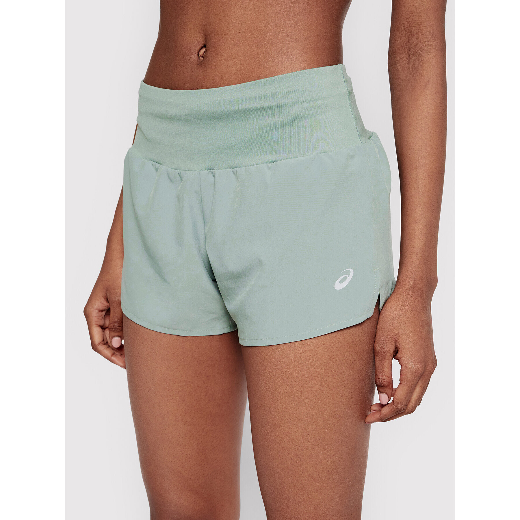 Asics Спортни шорти Road 3.5 2012A835 Зелен Regular Fit - Pepit.bg