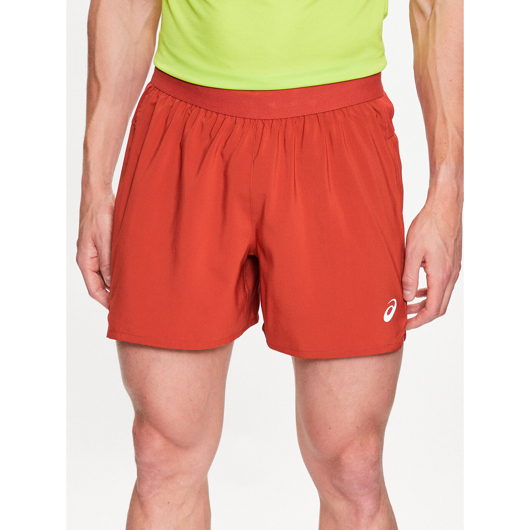 Asics Спортни шорти Road 5In Short 2011C391 Оранжев Regular Fit - Pepit.bg