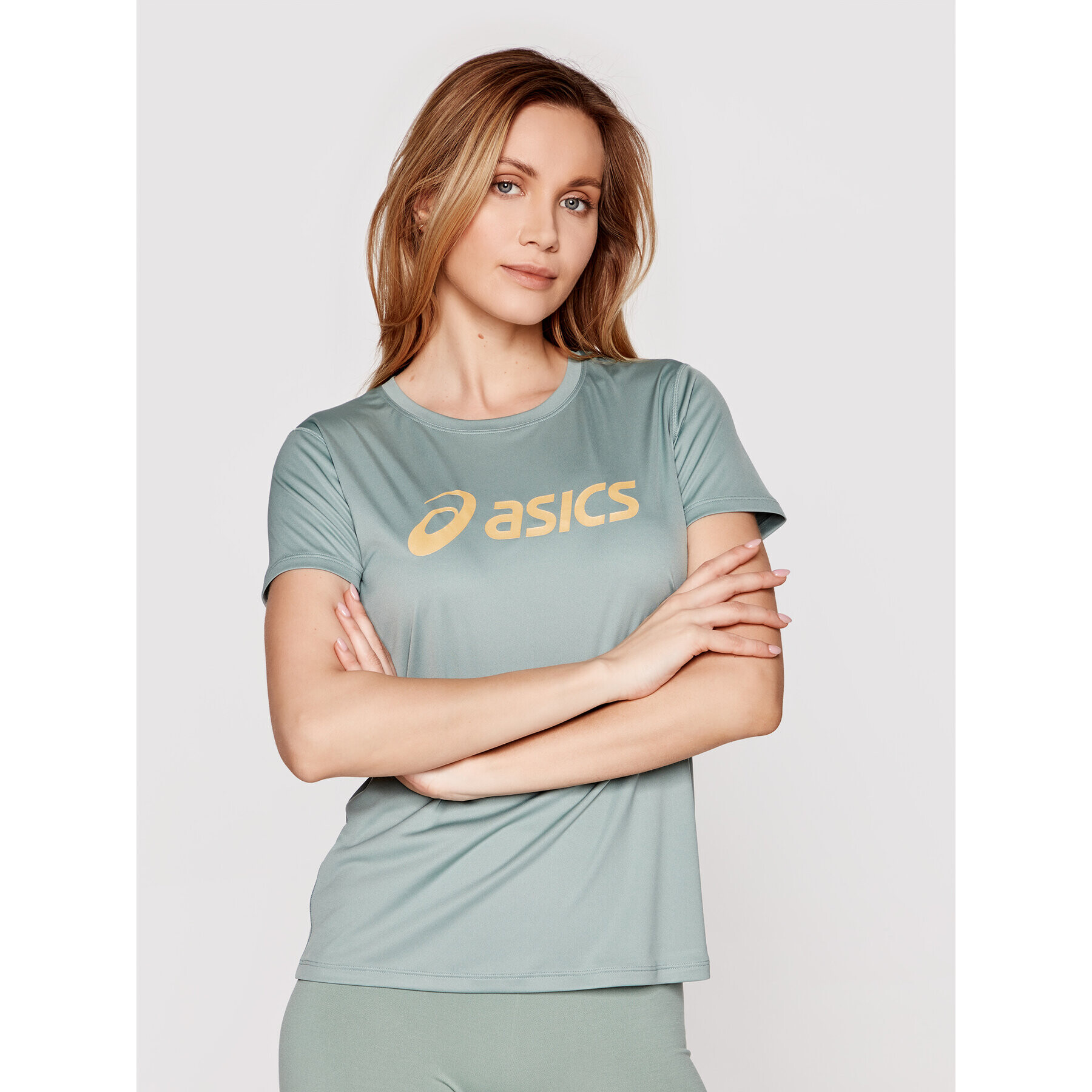 Asics Тениска от техническо трико Sakura 2012B947 Зелен Regular Fit - Pepit.bg