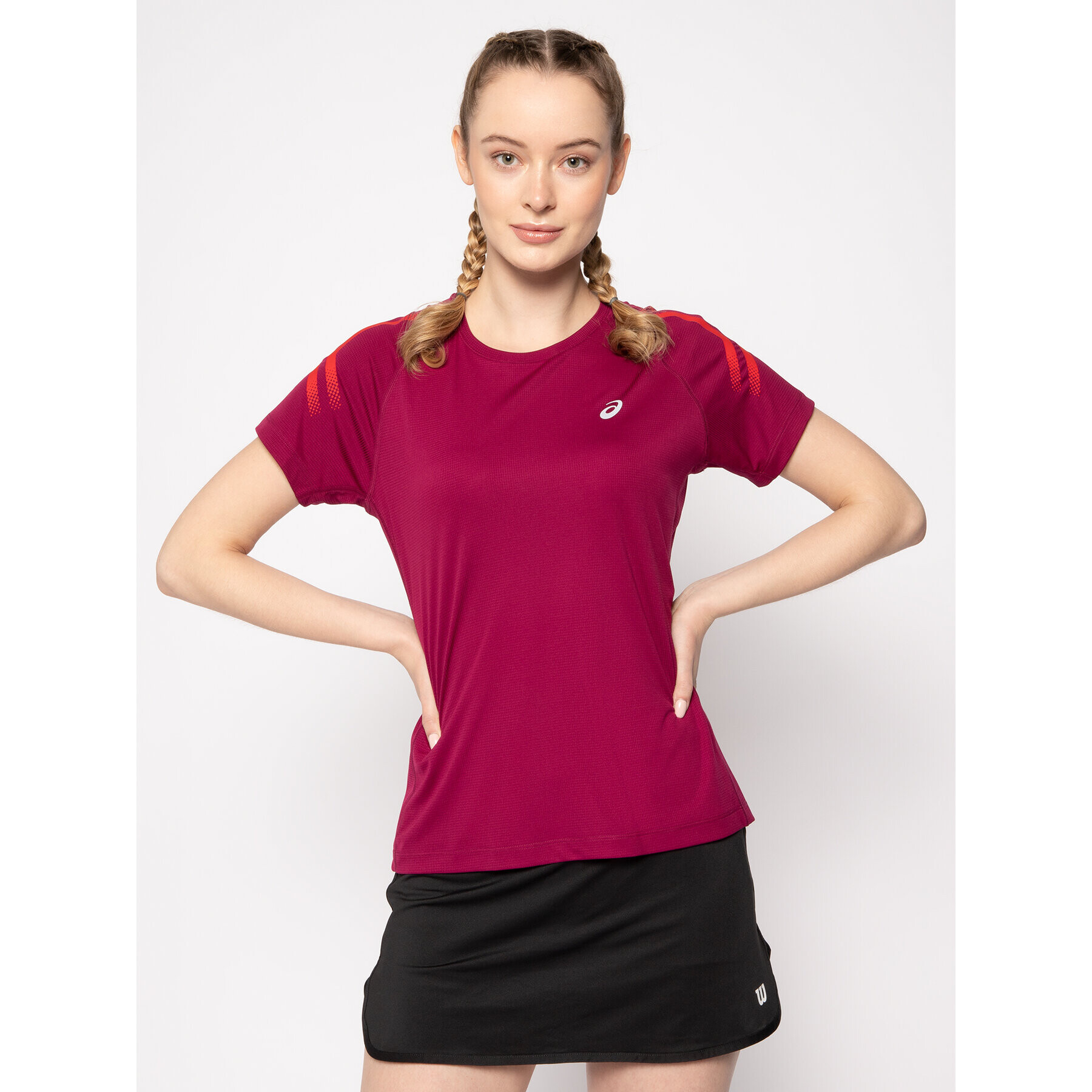 Asics Тениска от техническо трико Silver Icon 2012A452 Розов Regular Fit - Pepit.bg