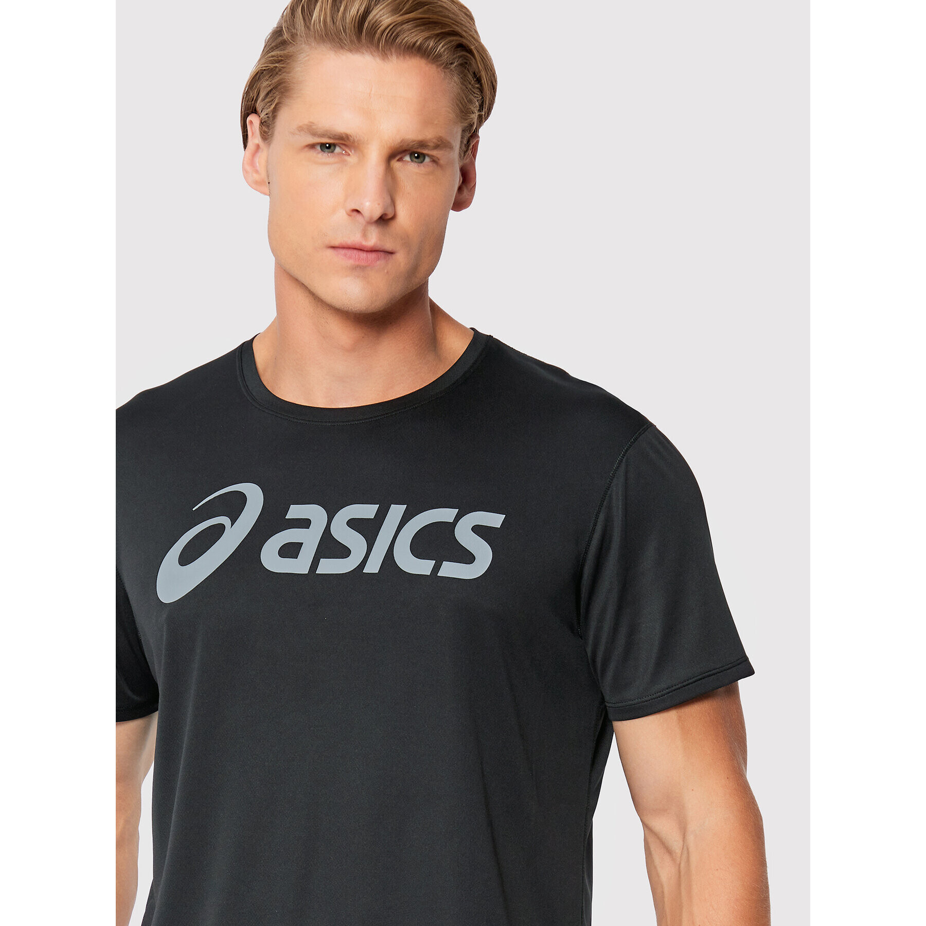 Asics Тениска от техническо трико Core 2011C334 Черен Regular Fit - Pepit.bg