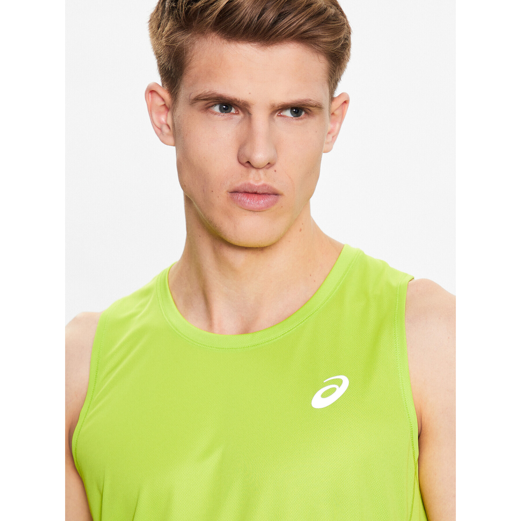 Asics Тениска от техническо трико Core 2011C338 Зелен Regular Fit - Pepit.bg