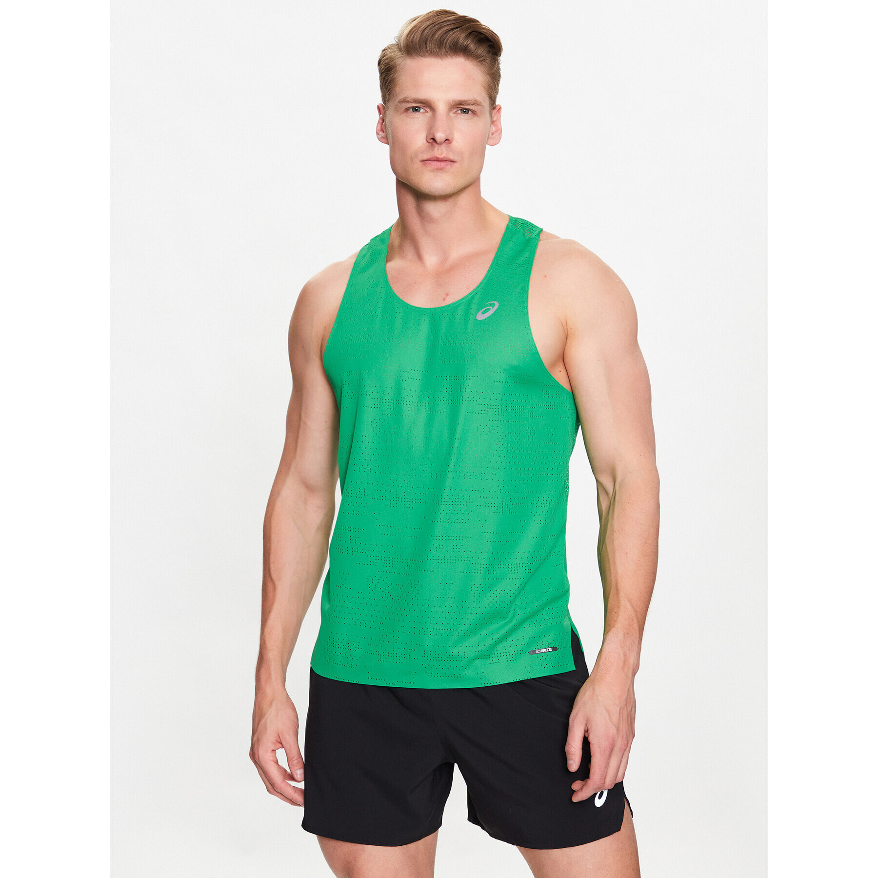 Asics Тениска от техническо трико Ventilate Actibreeze Singlet 2011C232 Зелен Regular Fit - Pepit.bg