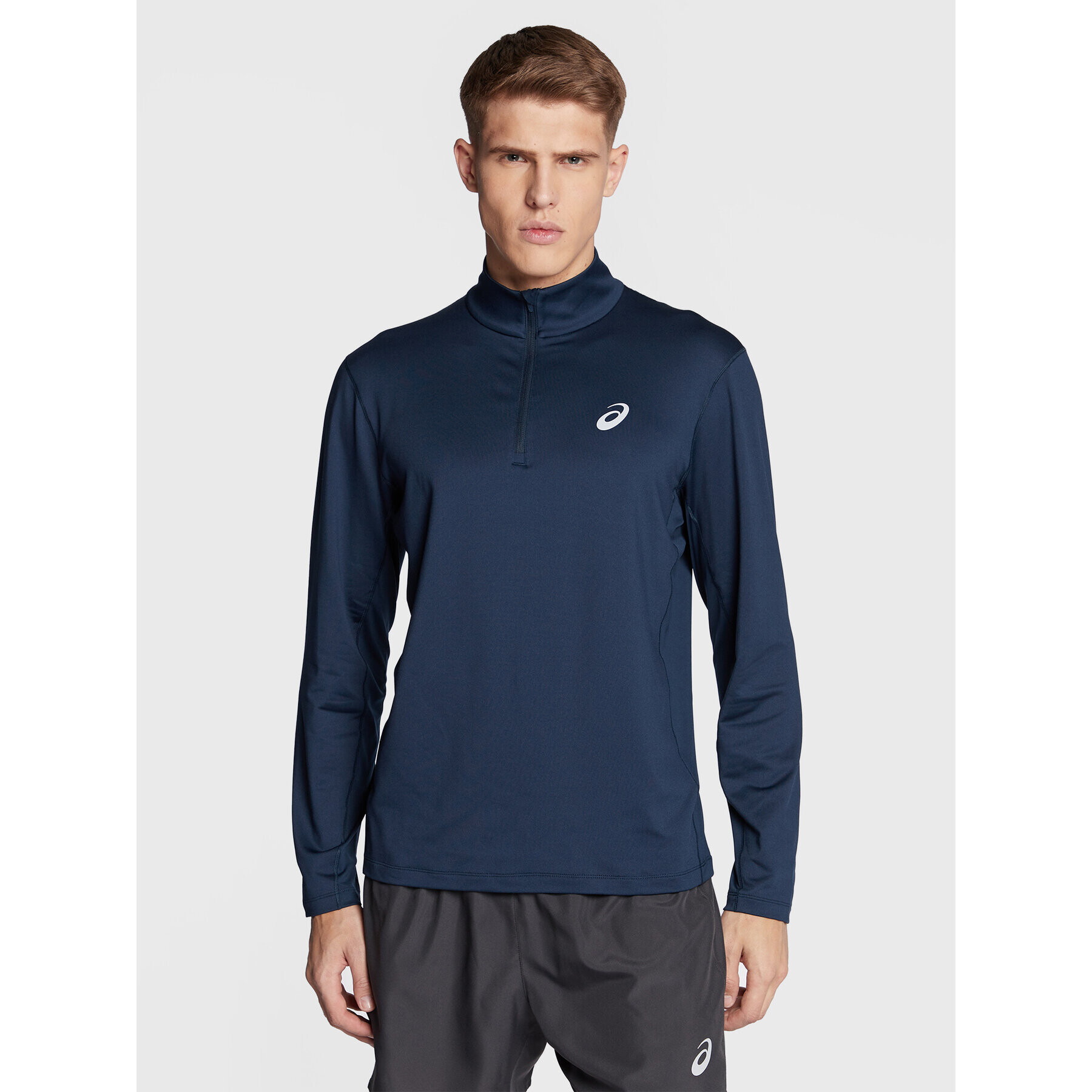 Asics Тениска с дълъг ръкав Core 2011C347 Тъмносин Regular Fit - Pepit.bg