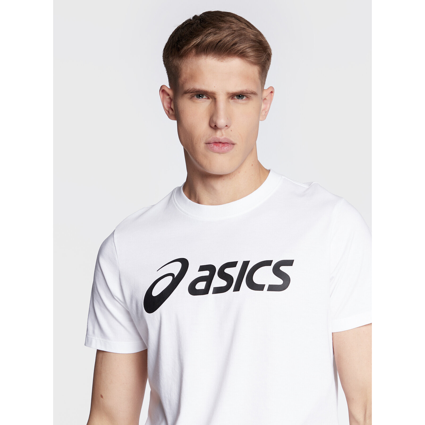 Asics Тишърт Big Logo 2031A978 Бял Regular Fit - Pepit.bg