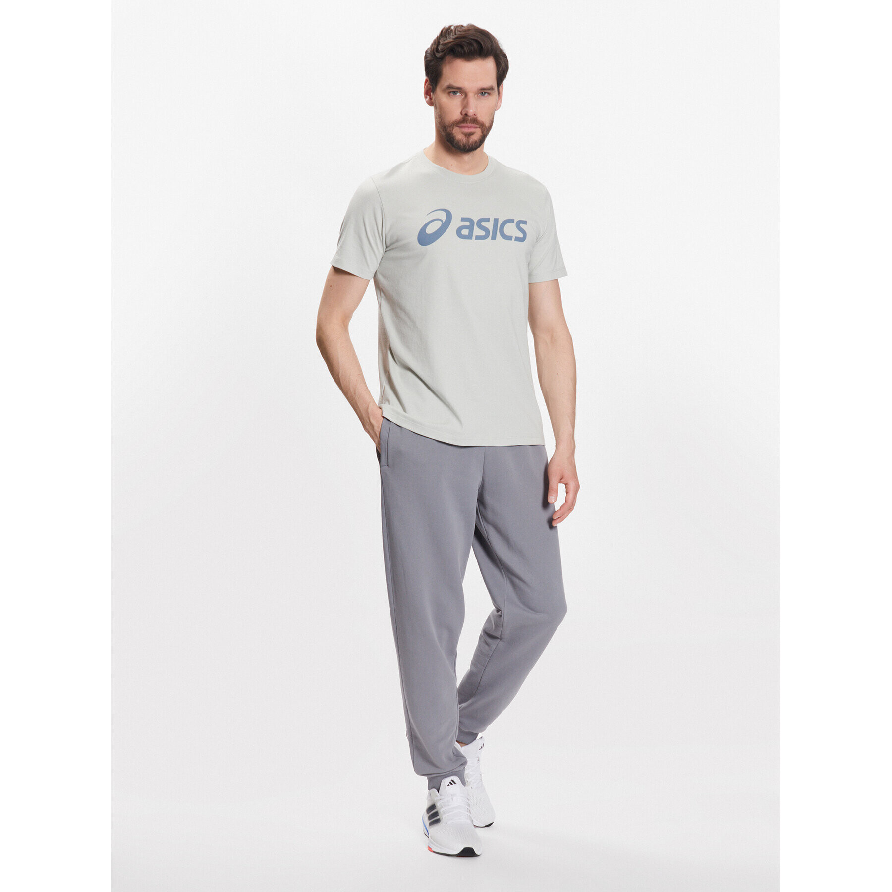 Asics Тишърт Big Logo 2031A978 Зелен Regular Fit - Pepit.bg