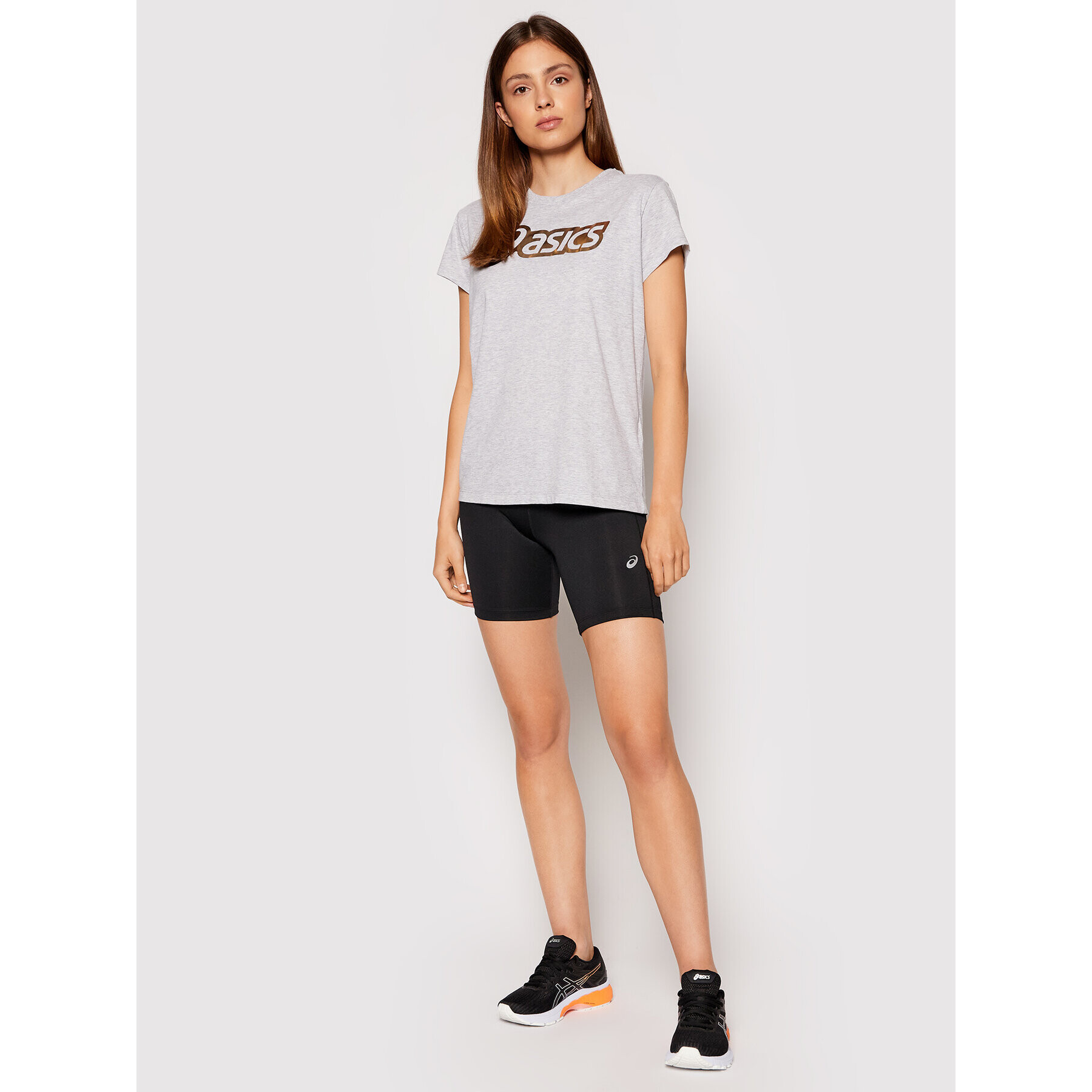 Asics Тишърт Logo Graphic 2032B406 Сив Regular Fit - Pepit.bg