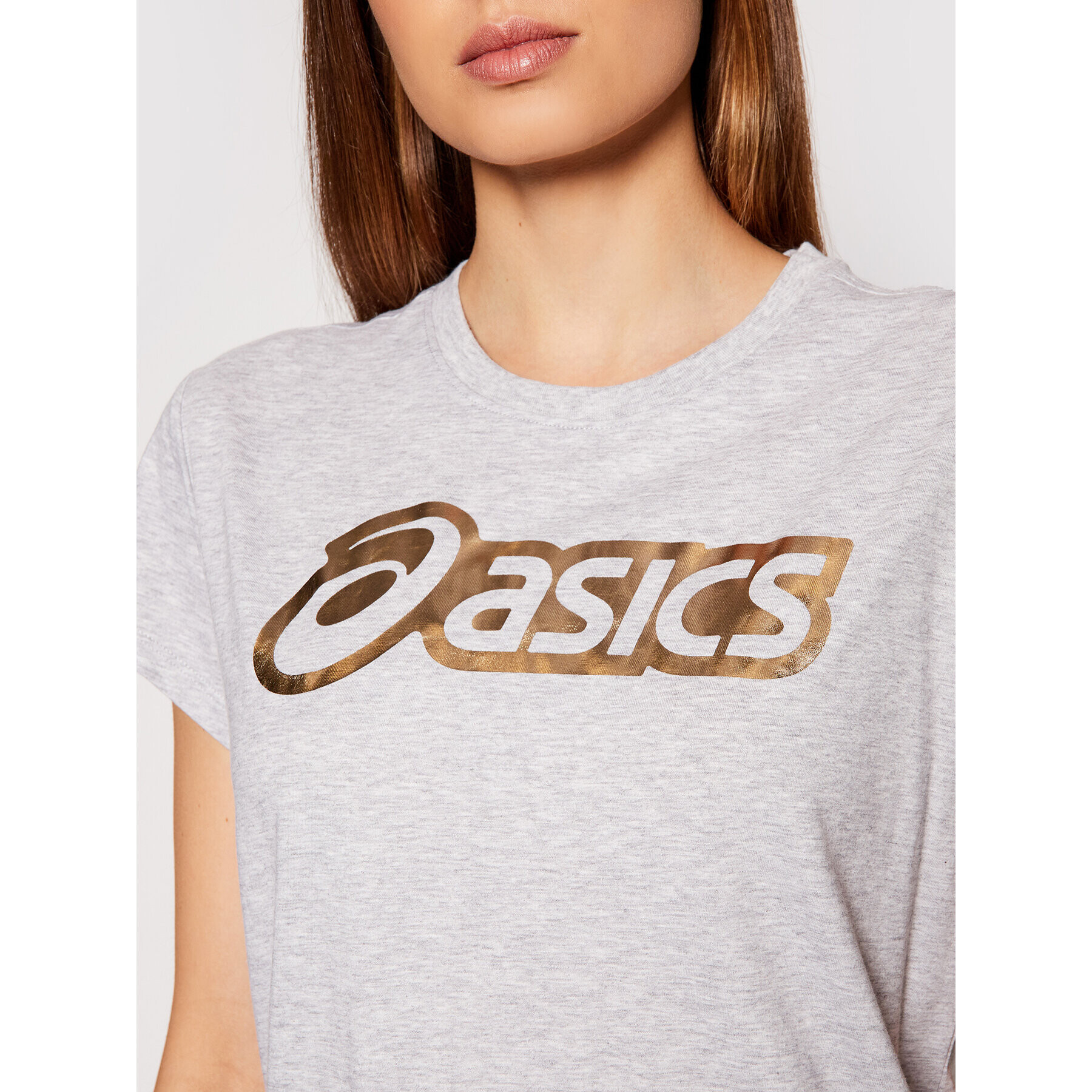 Asics Тишърт Logo Graphic 2032B406 Сив Regular Fit - Pepit.bg