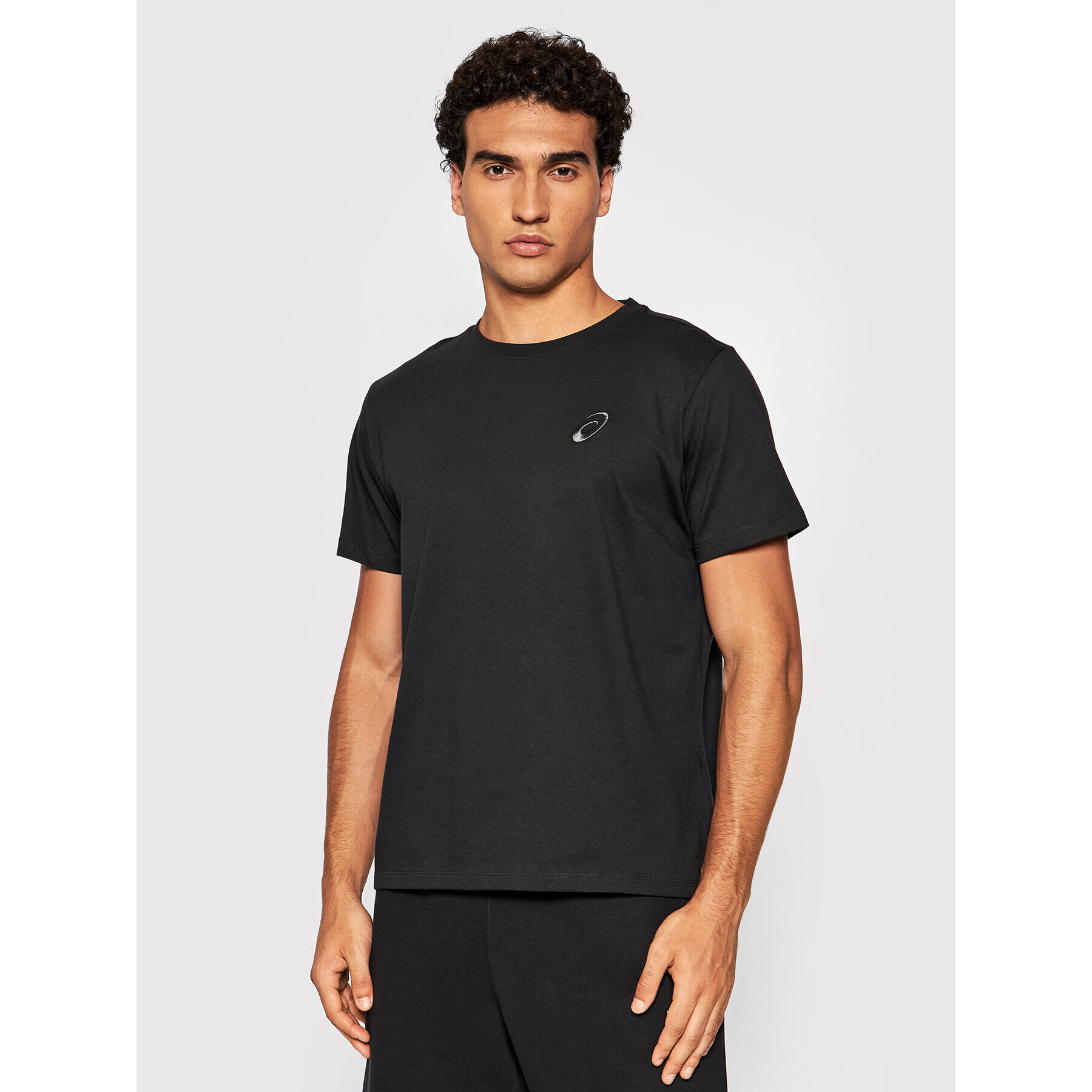 Asics Тишърт Small Chest Logo 2031A985 Черен Regular Fit - Pepit.bg