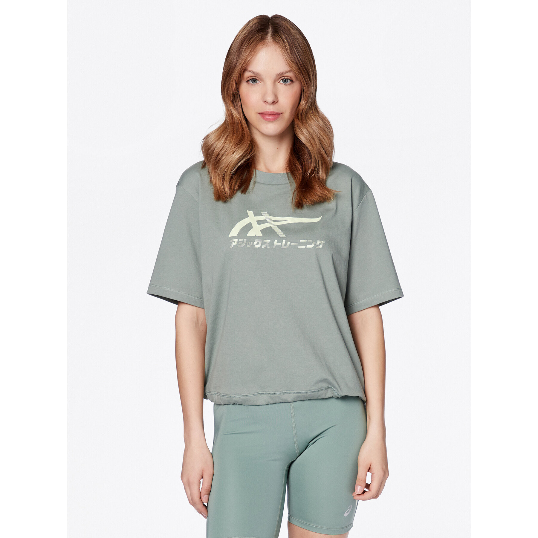Asics Тишърт Tiger 2032C509 Зелен Relaxed Fit - Pepit.bg