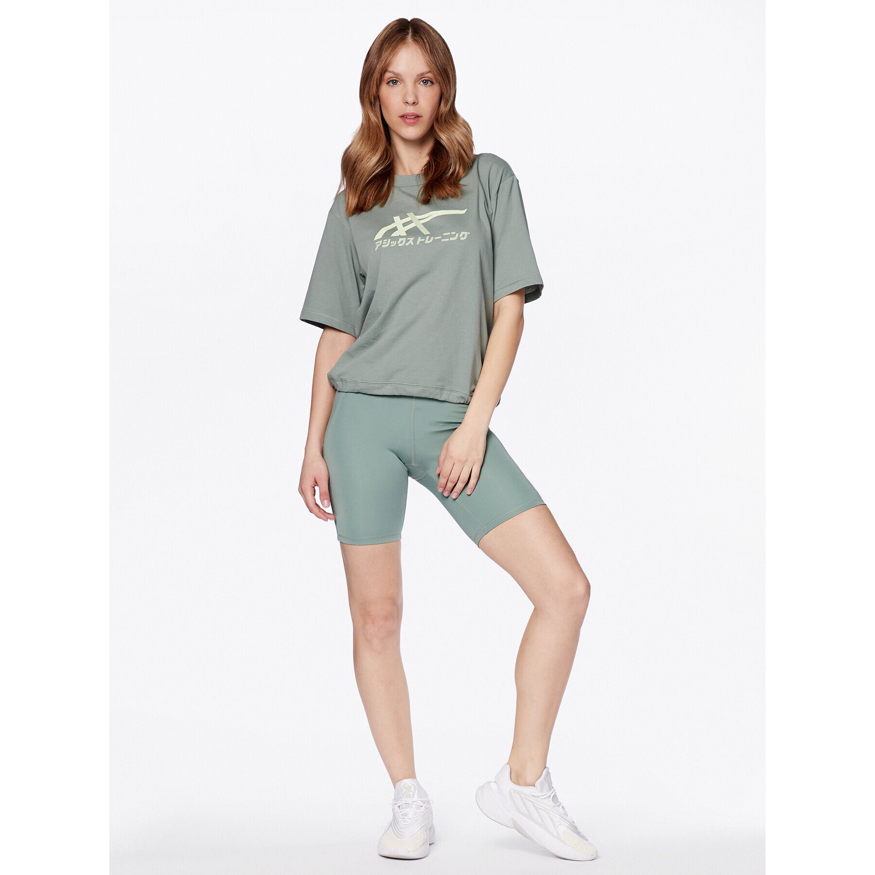 Asics Тишърт Tiger 2032C509 Зелен Relaxed Fit - Pepit.bg