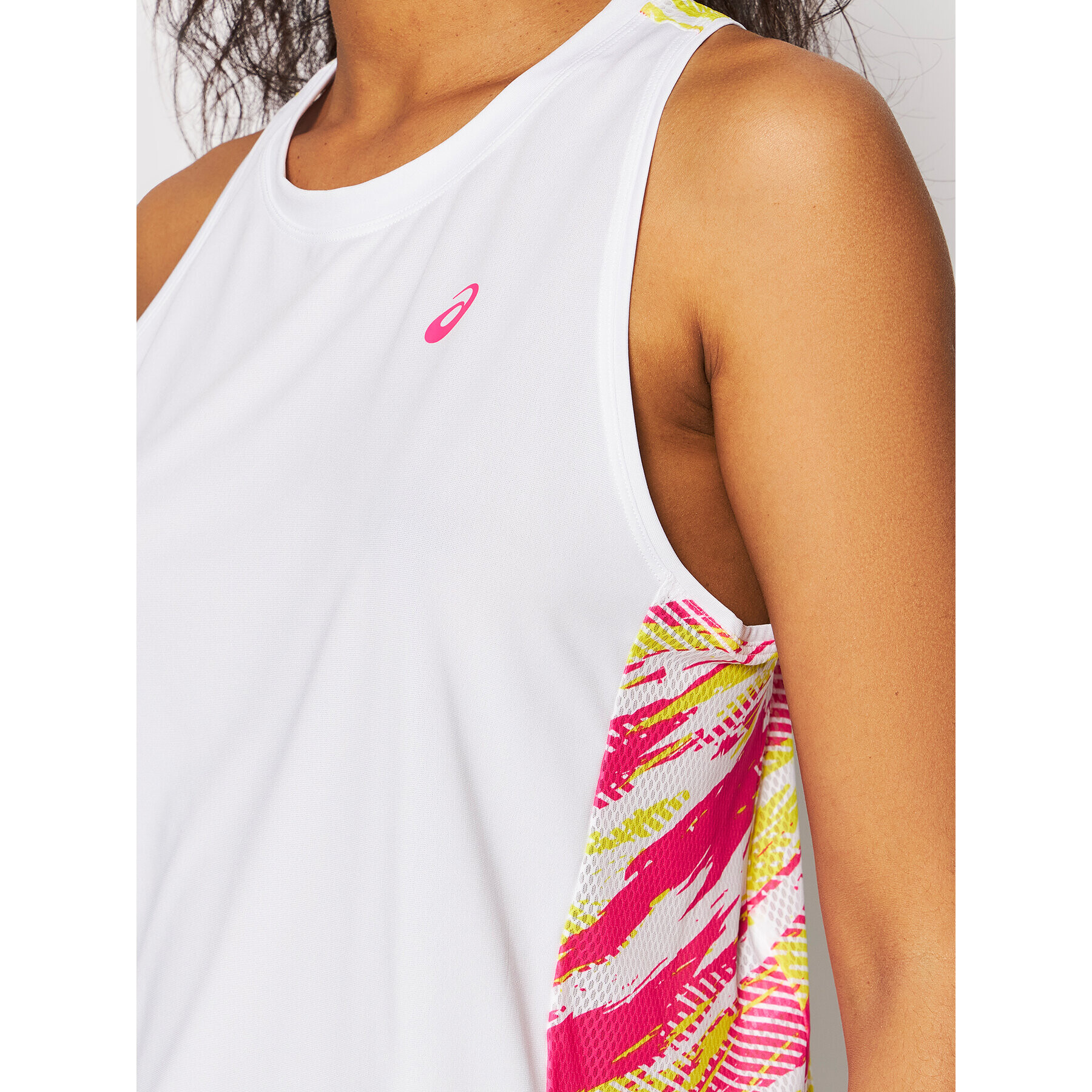 Asics топ Color Injection 2012C367 Бял Regular Fit - Pepit.bg
