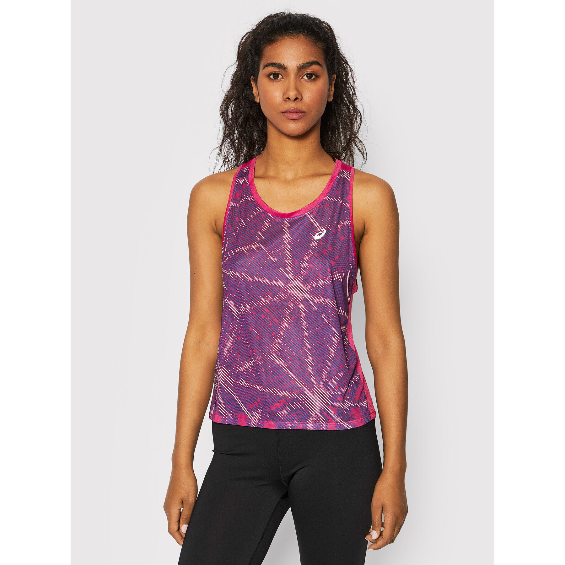 Asics топ Sakura Aop 2012C230 Розов Regular Fit - Pepit.bg