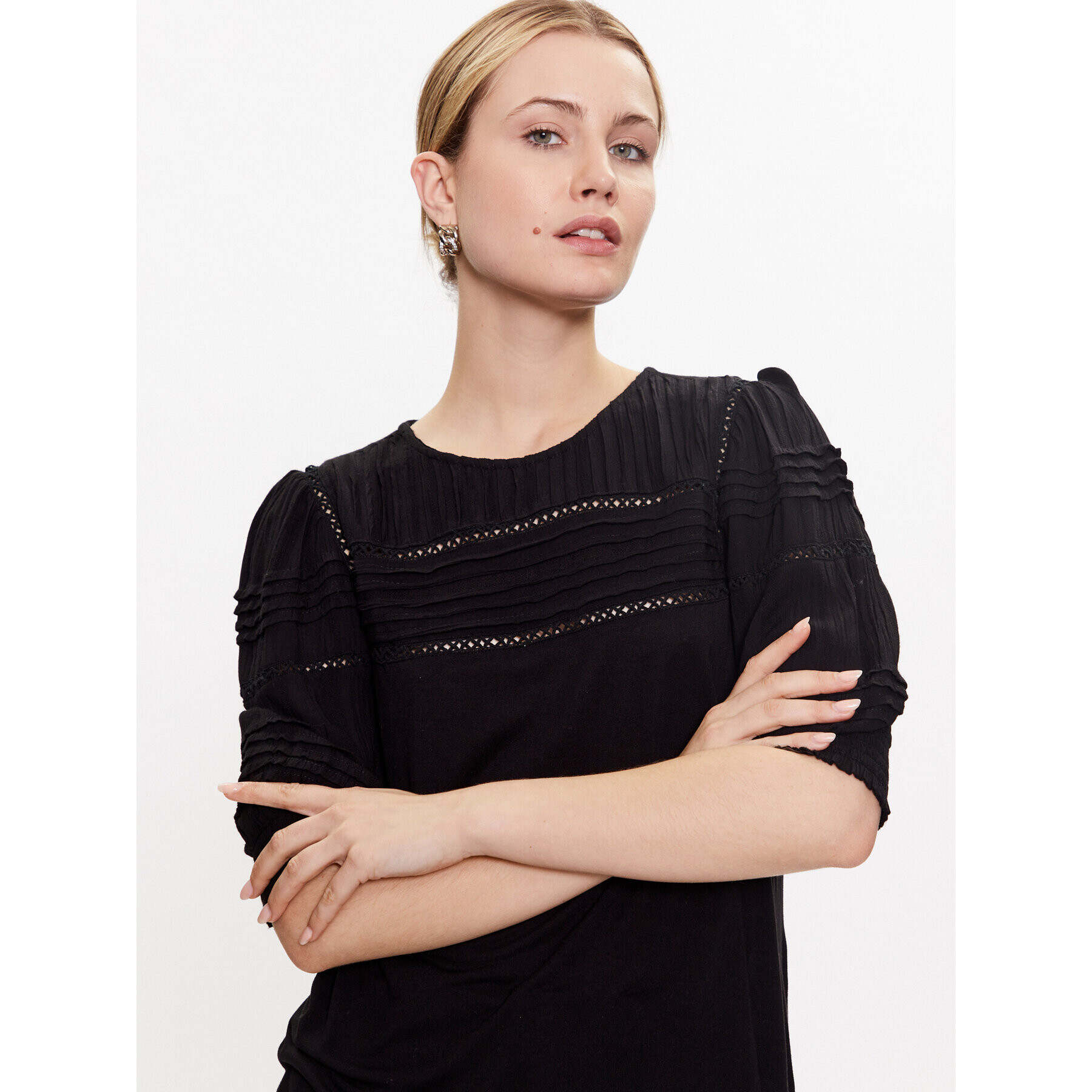 b.young Блуза 20812833 Черен Regular Fit - Pepit.bg