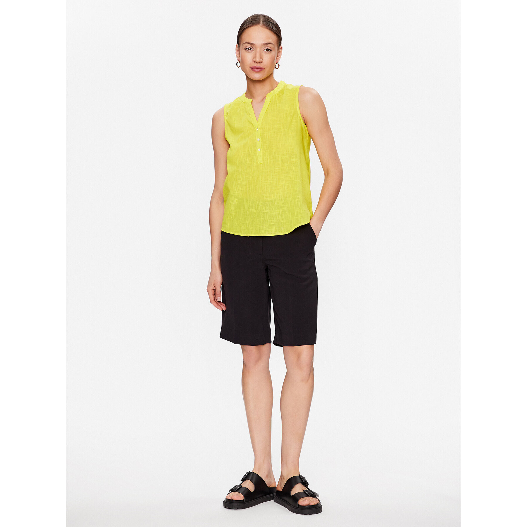 b.young Блуза Henri 20811549 Жълт Regular Fit - Pepit.bg